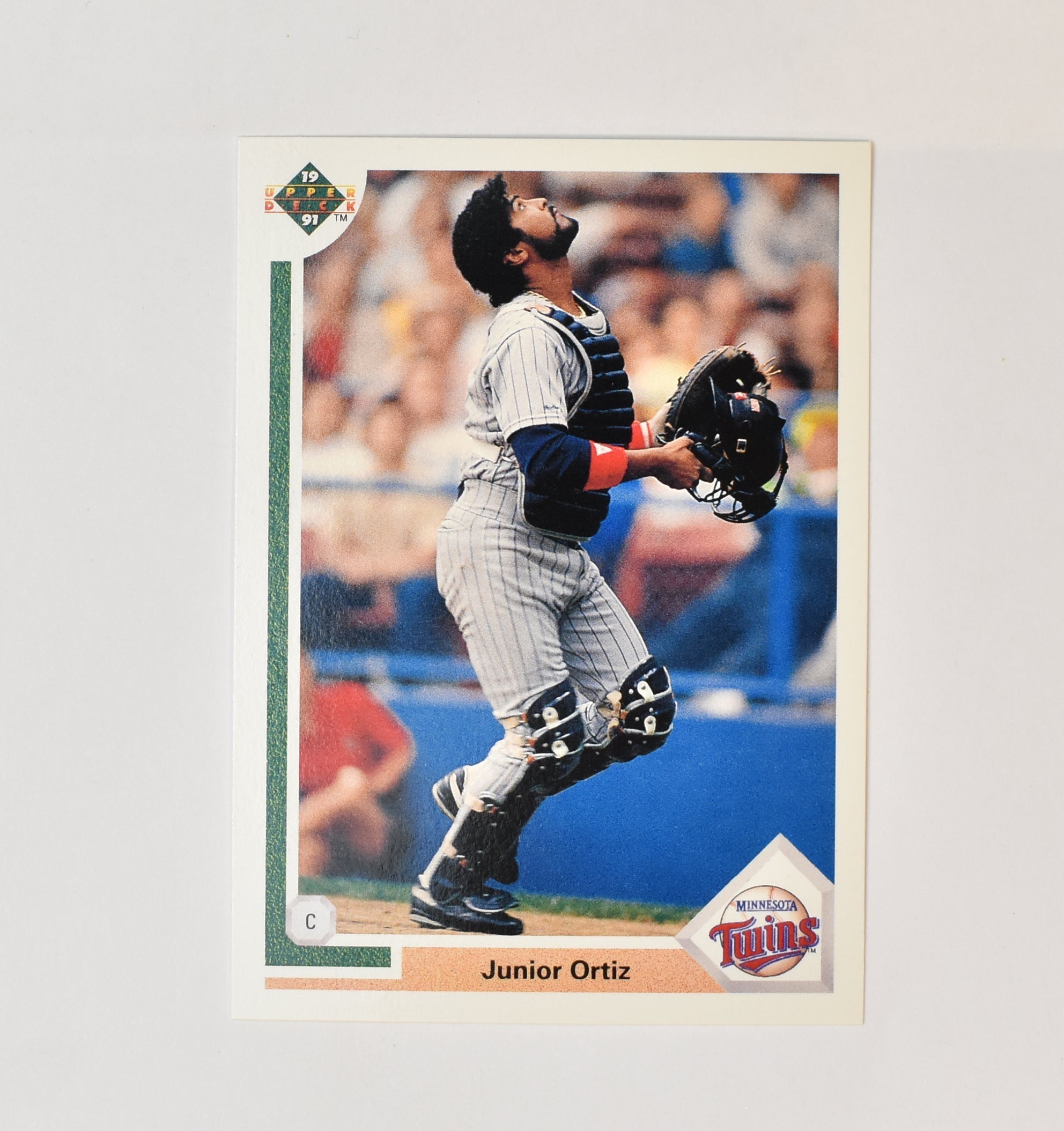Junior Ortiz 170 Upper Deck 1991 Baseball Card Minnesota Twins
