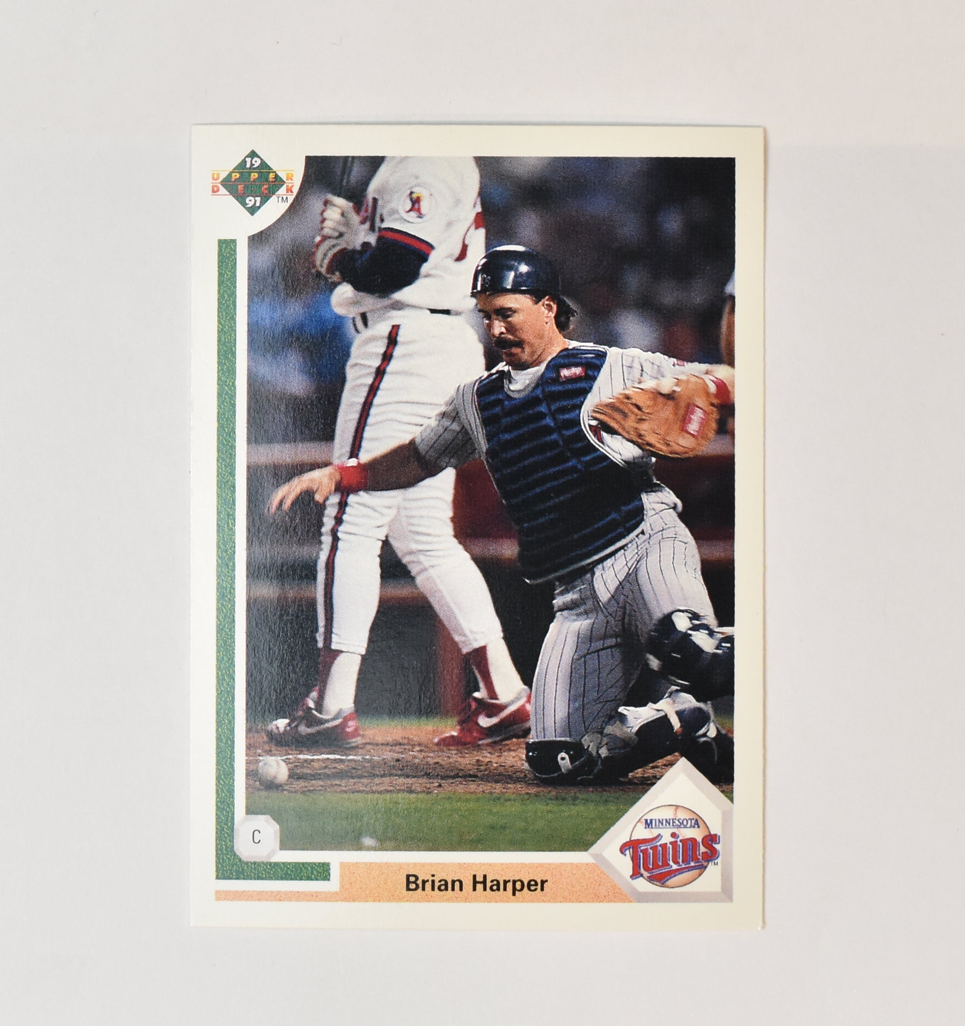 Brian Harper 212 Upper Deck 91 Baseball Card Minnesota Twins