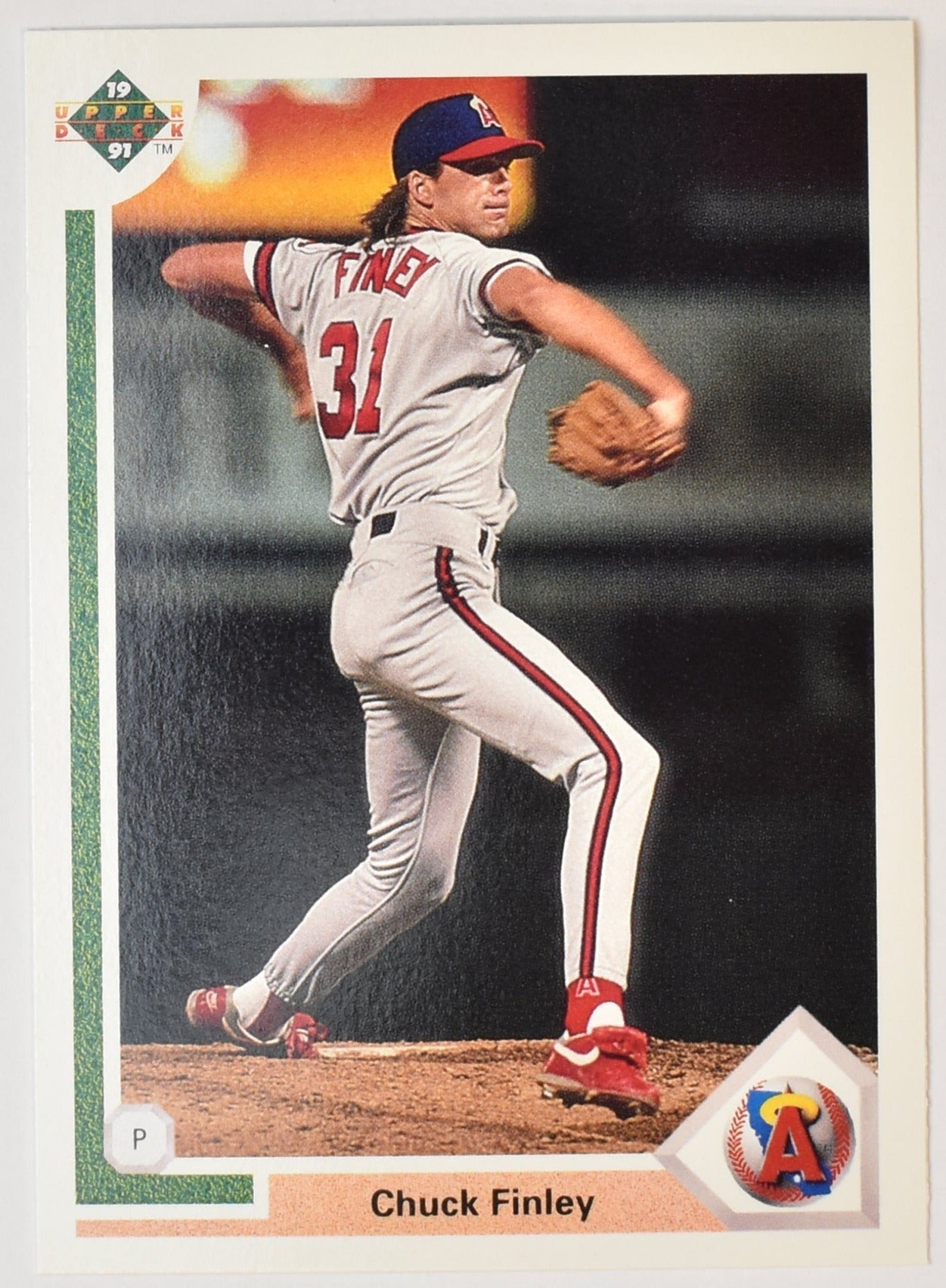 Chuck Finley 437 Upper Deck 1991 Baseball Card Angels