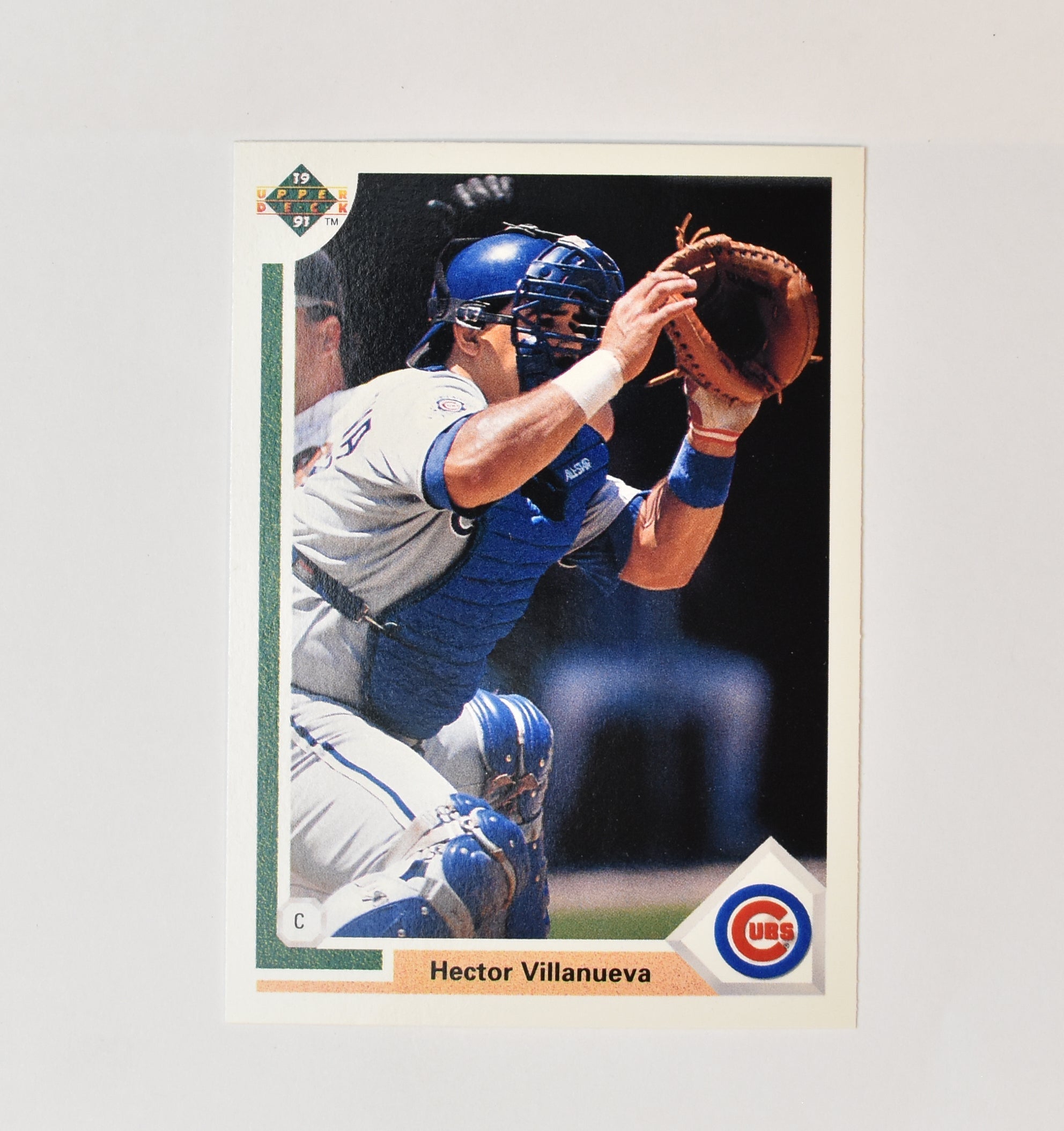 Hector Villanueva 171 Upper Deck Baseball Card 1991 Chicago Cubs