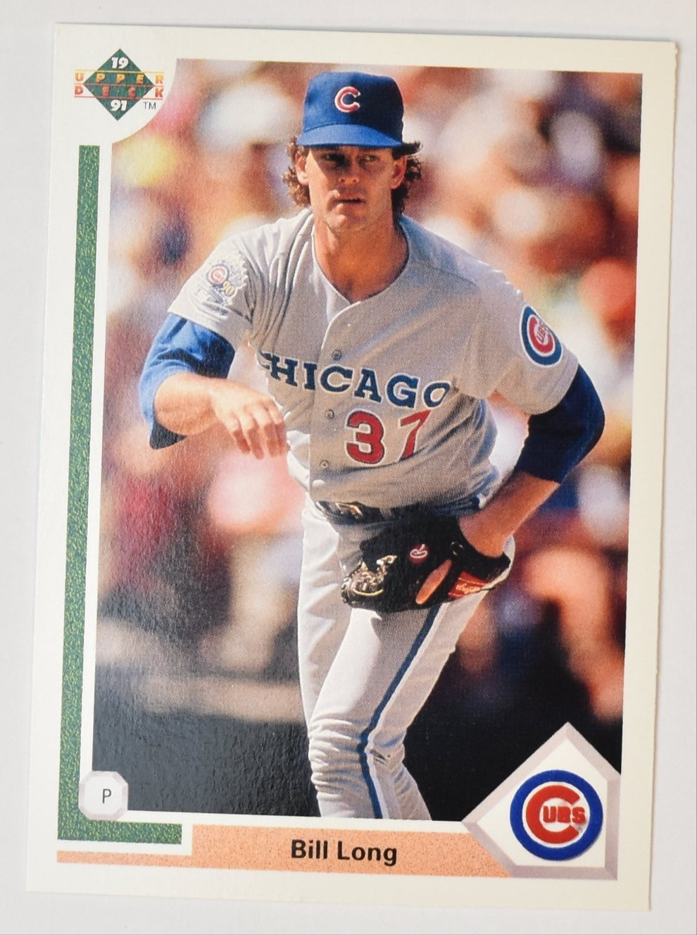 Bill Long 495 Upper Deck Baseball Card 1991 Chicago Cubs