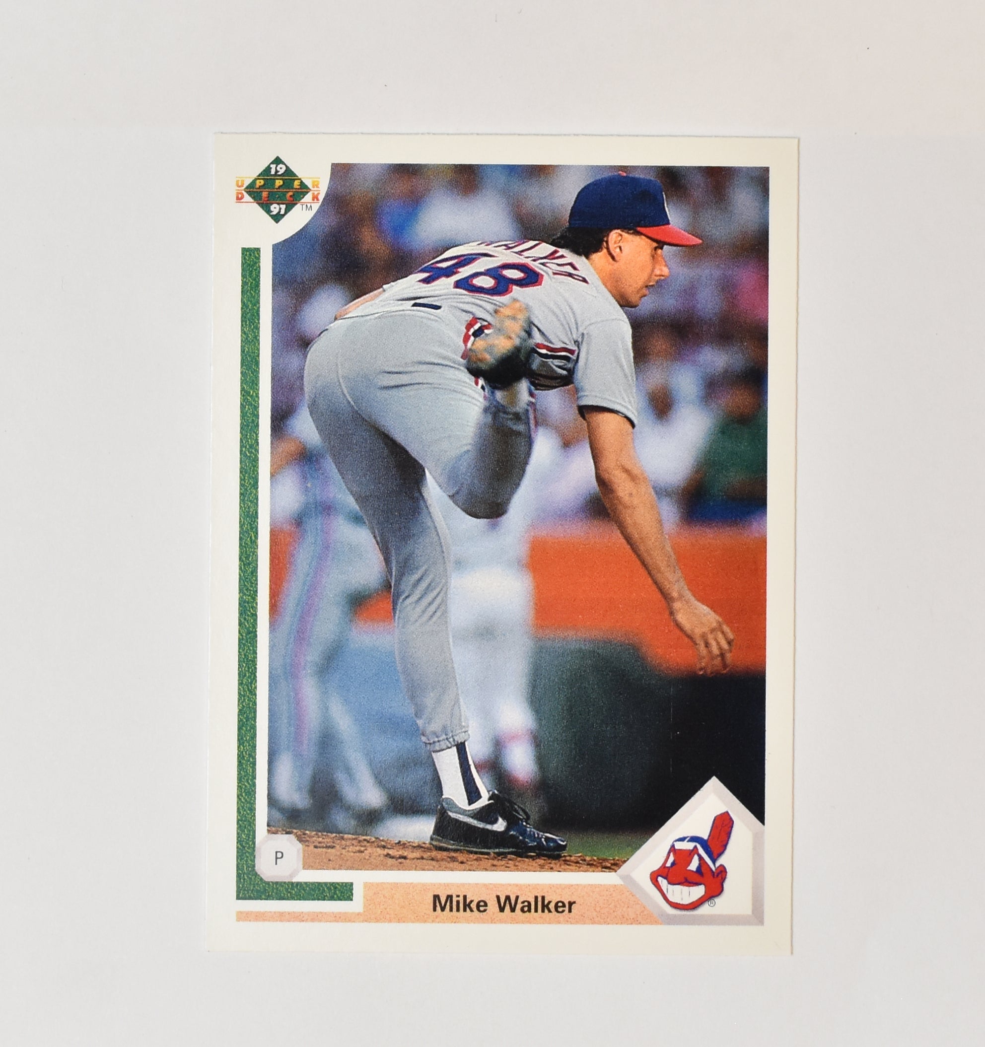 Mike Walker 694 Upper Deck 91 Baseball Card Cleveland Indians