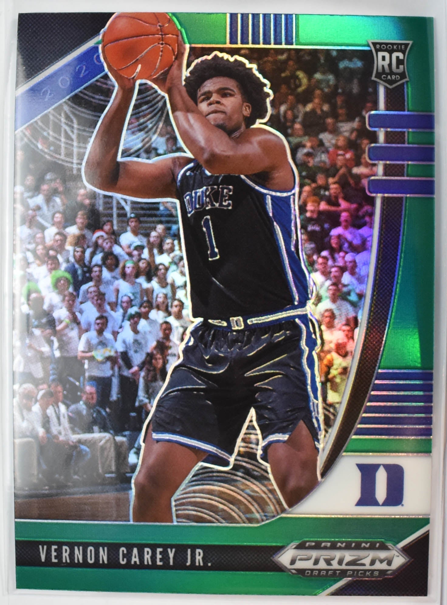 Vernon Carey Jr 27 RC Panini Prizm Green 2020 Draft Picks