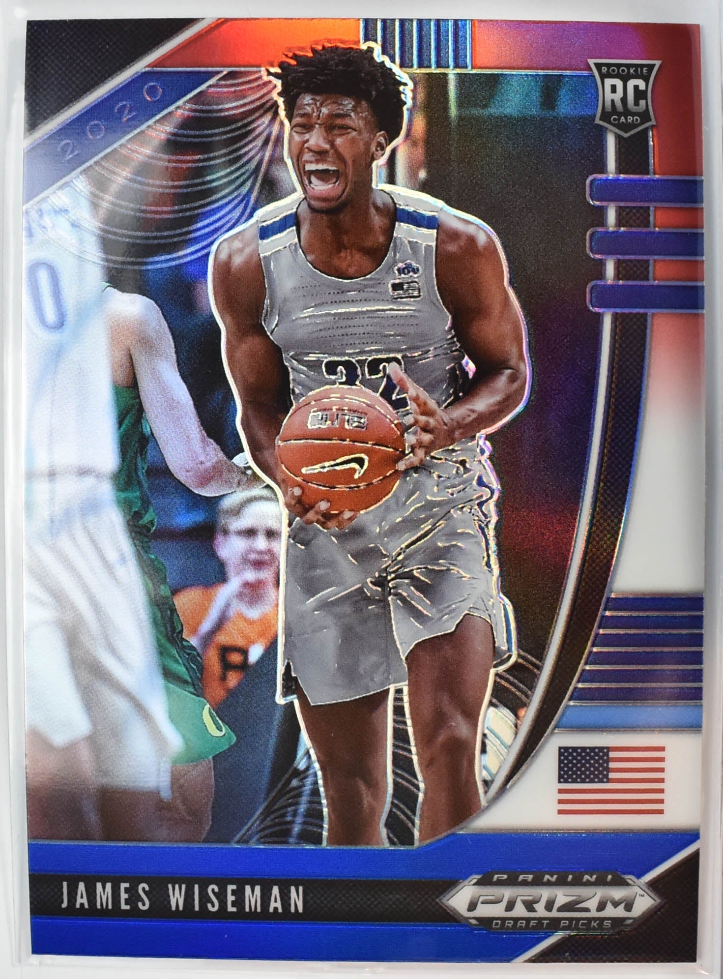 James Wiseman 2 RC Panini Prizm Red White Blue 2020 Draft Picks