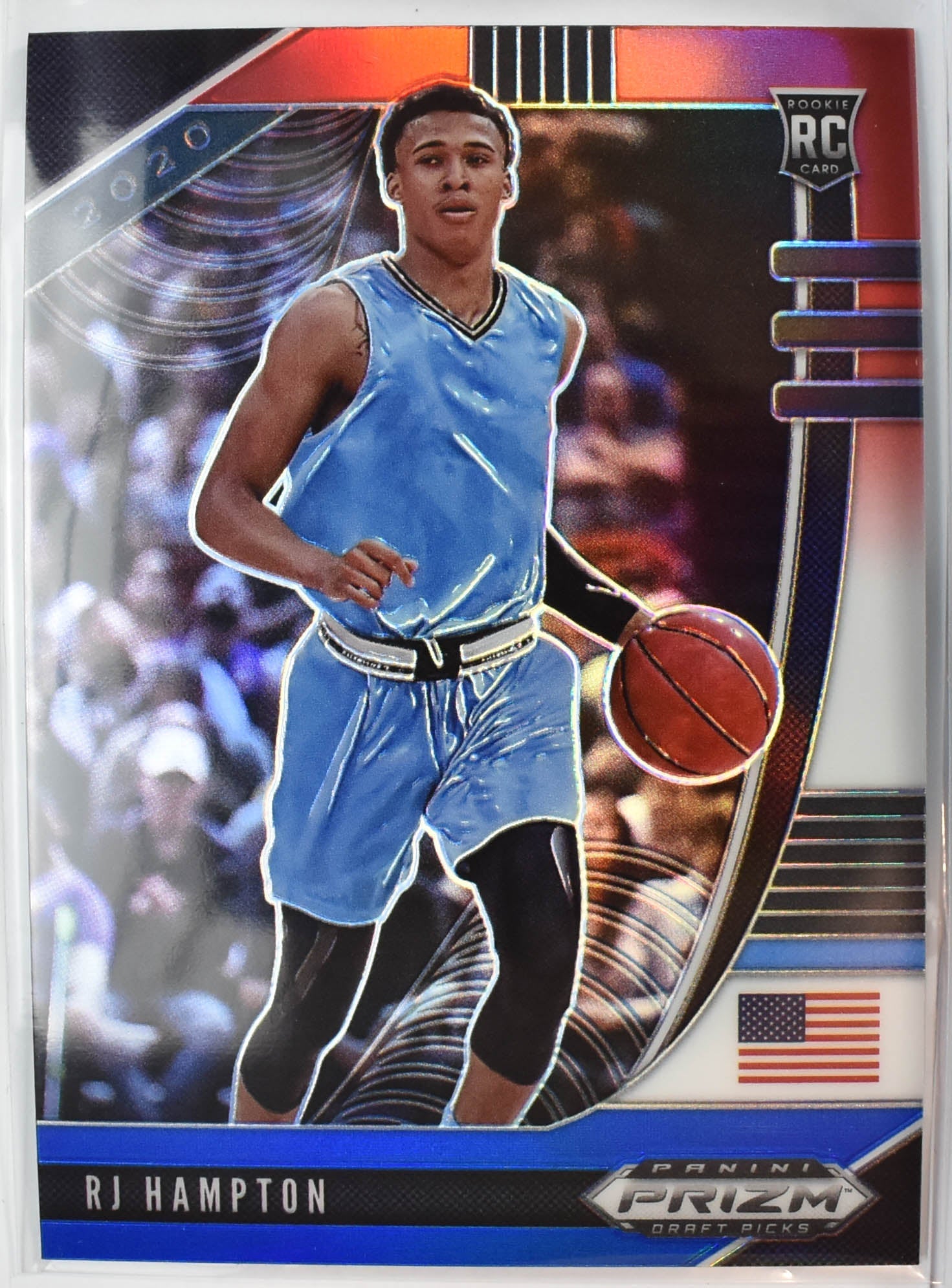 RJ Hampton 53 RC Panini Prizm Red White Blue 2020 Draft Picks