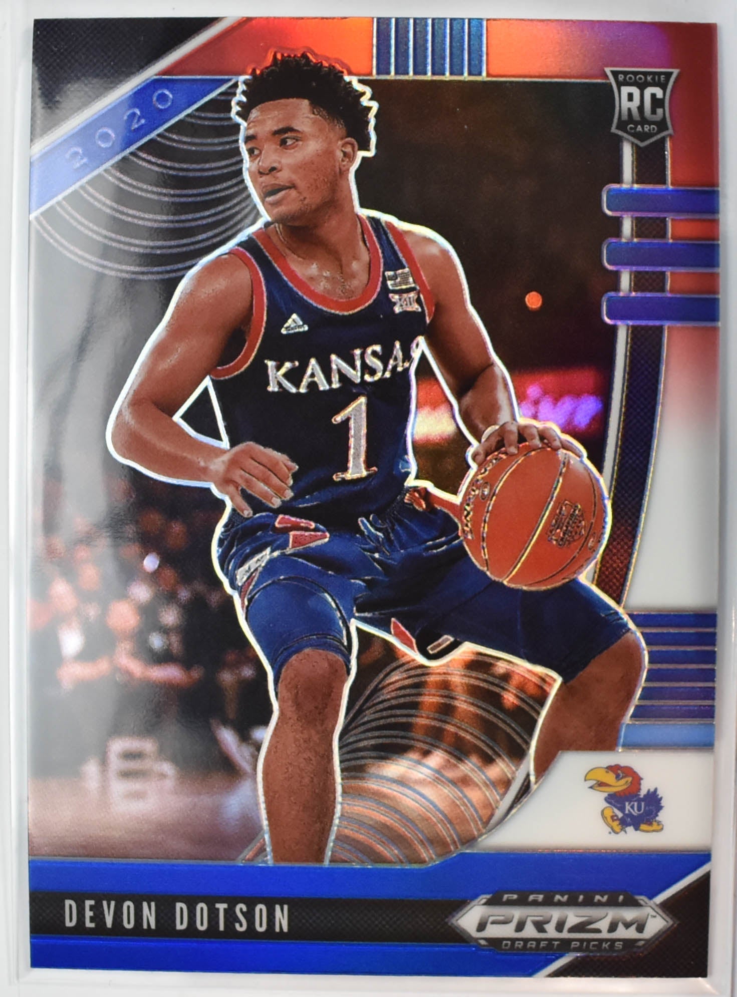 Devon Dotson 32 RC Panini Prizm Red White Blue 2020 Draft Picks