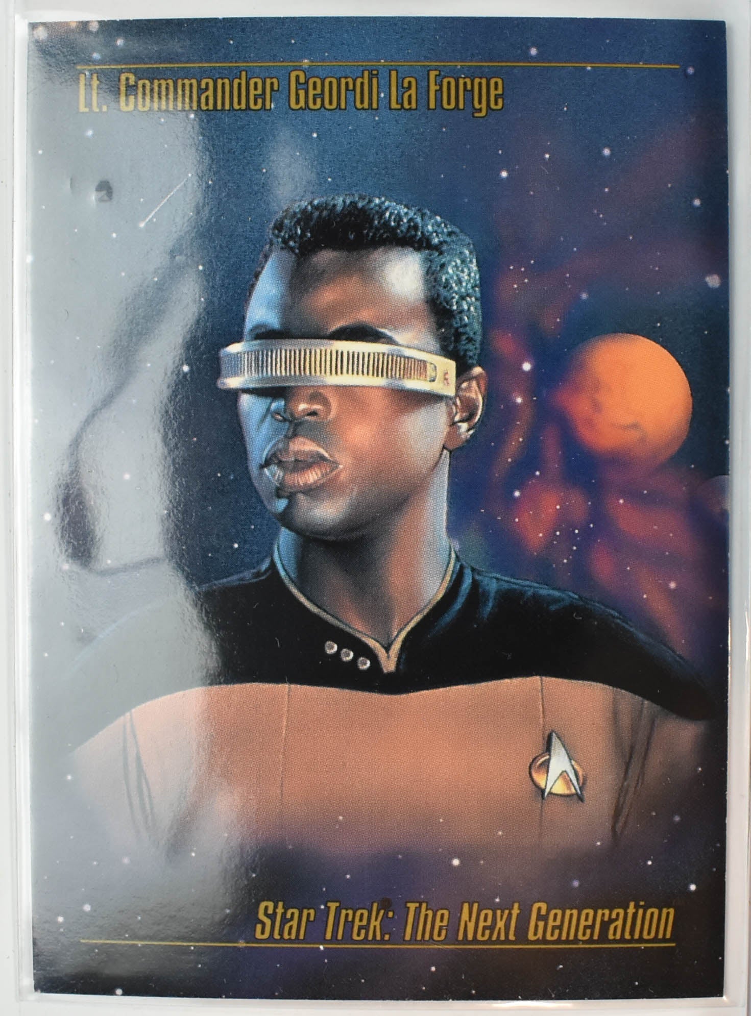 LT Commander Geordi LA Forge 13 Star Trek Sky Box Master Series 1993