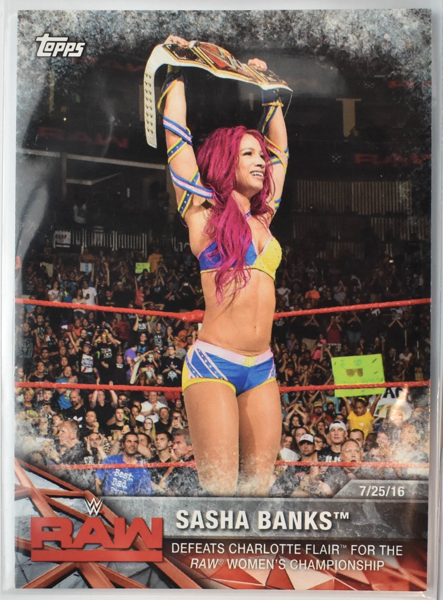 Sasha Banks WWE-1 RAW Topps Wrestling Card 2017