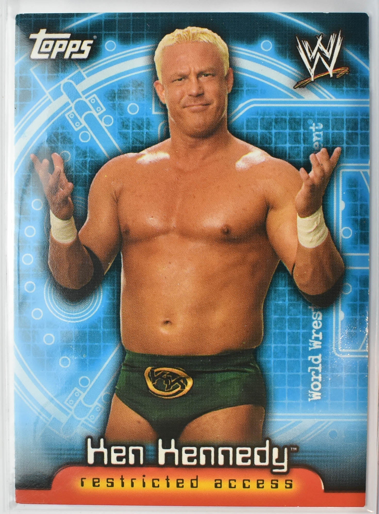 Hen Hennedy 50 Restricted access Topps Wrestling Card 2006
