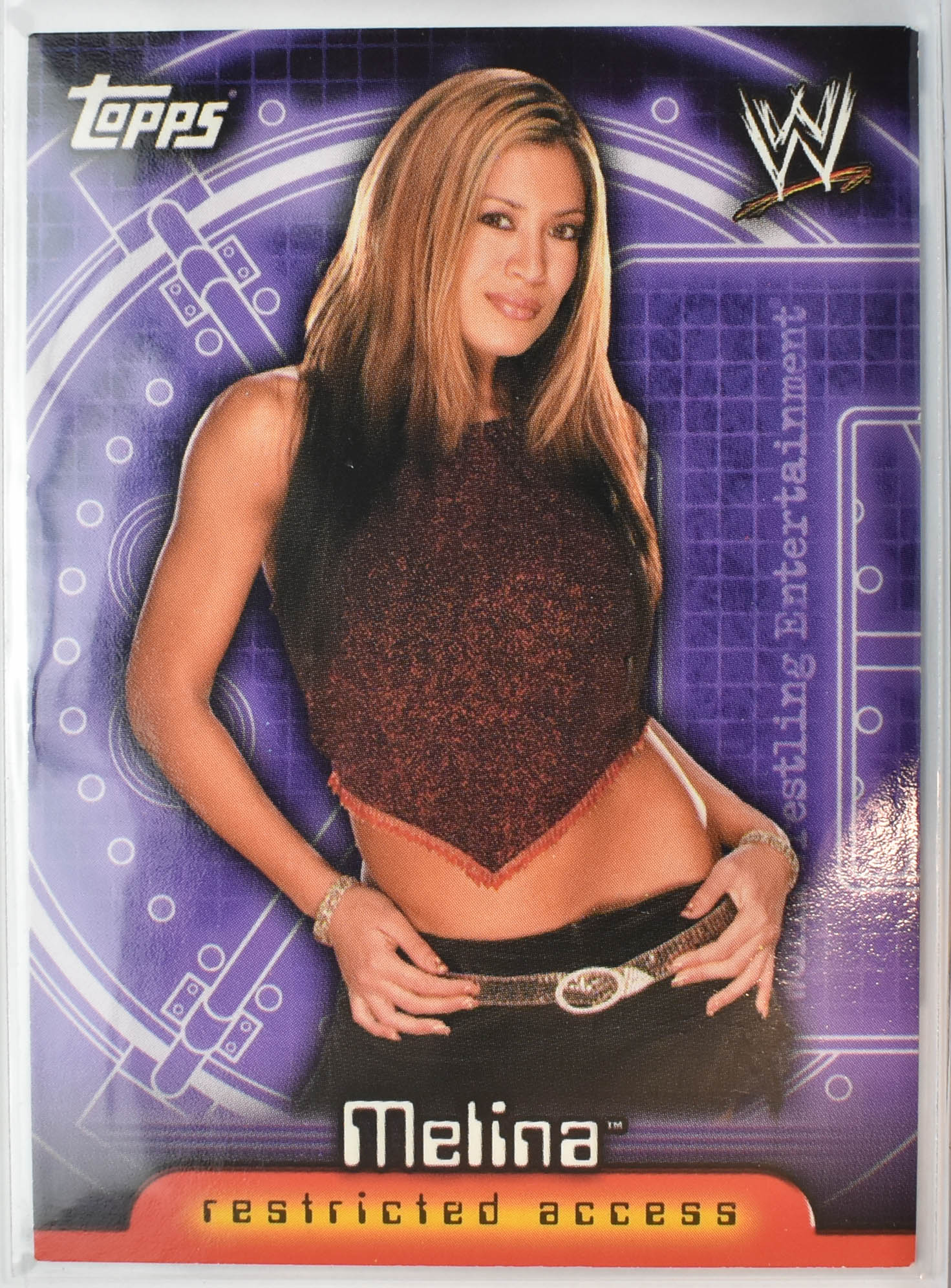 Melina 51 Restricted access Topps Wrestling Card 2006