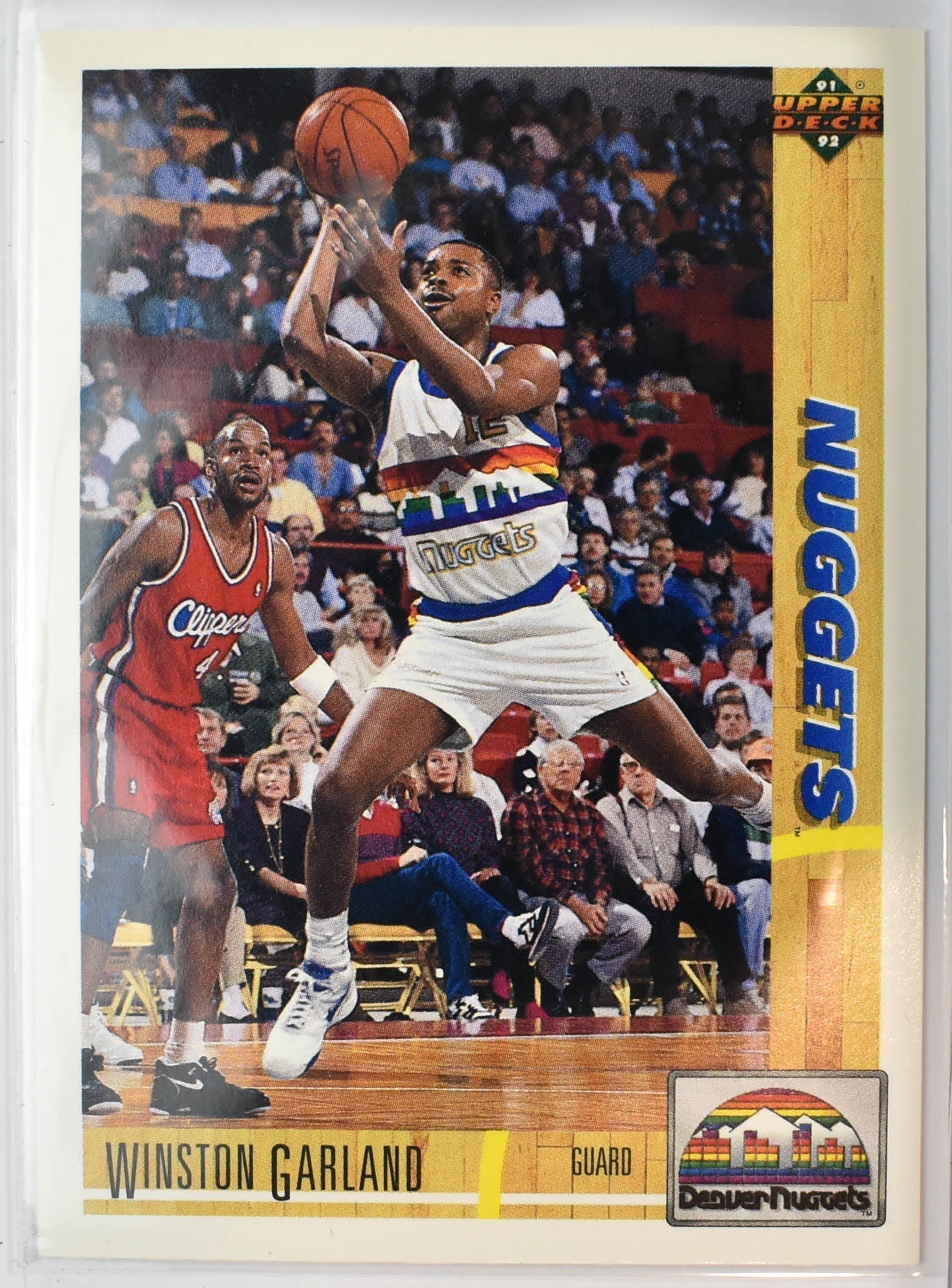 Winston Garland 486 Upper Deck 1991 - 1992 Basketball Card