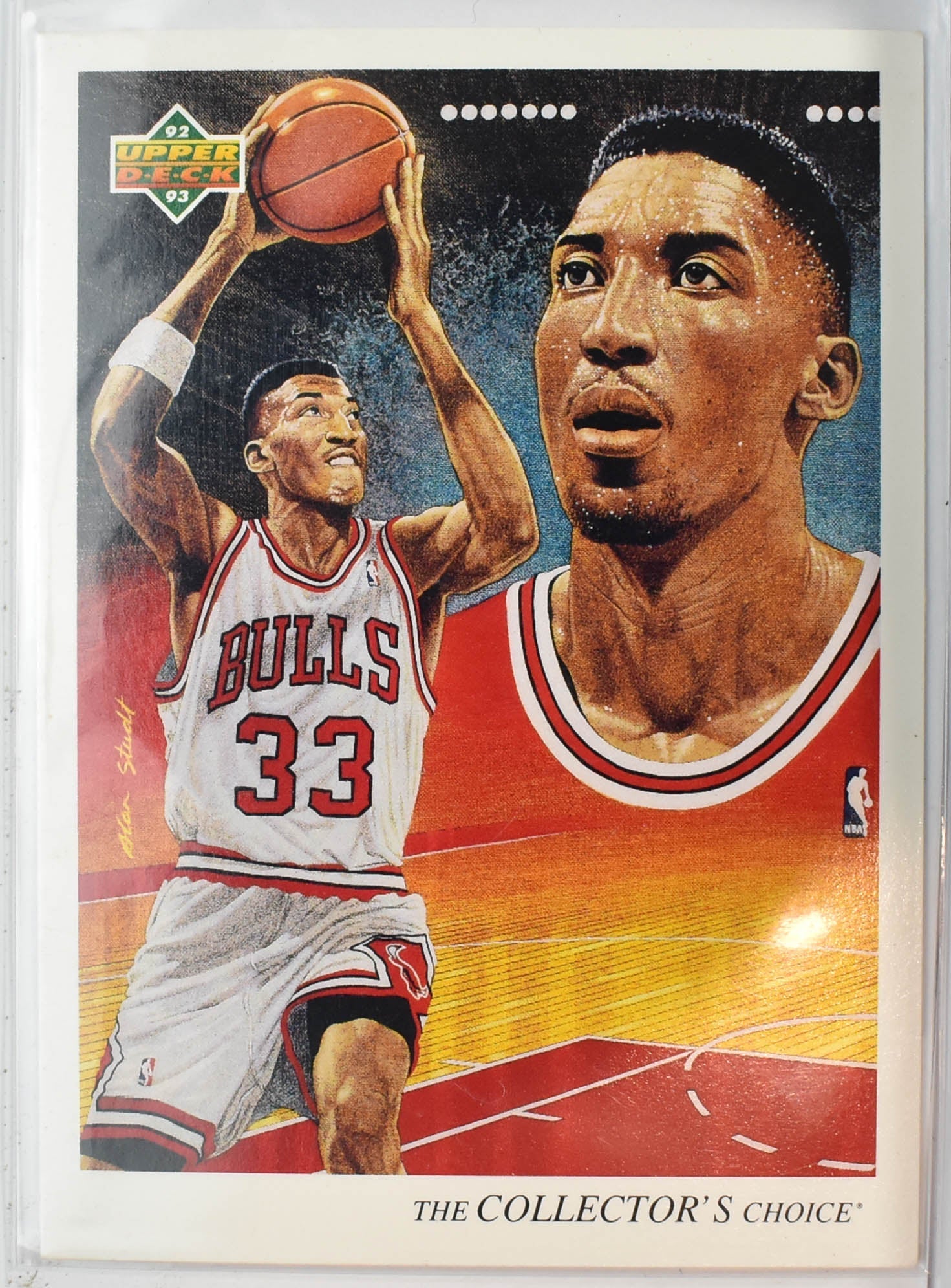 Scottie Pippen 37 Upper Deck 92-93 Bulls Checklist