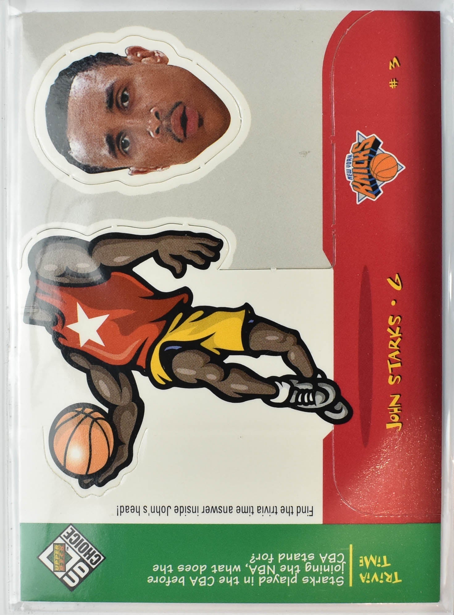 John Starks Upper Deck New York Knicks 18 of 30 3D Head