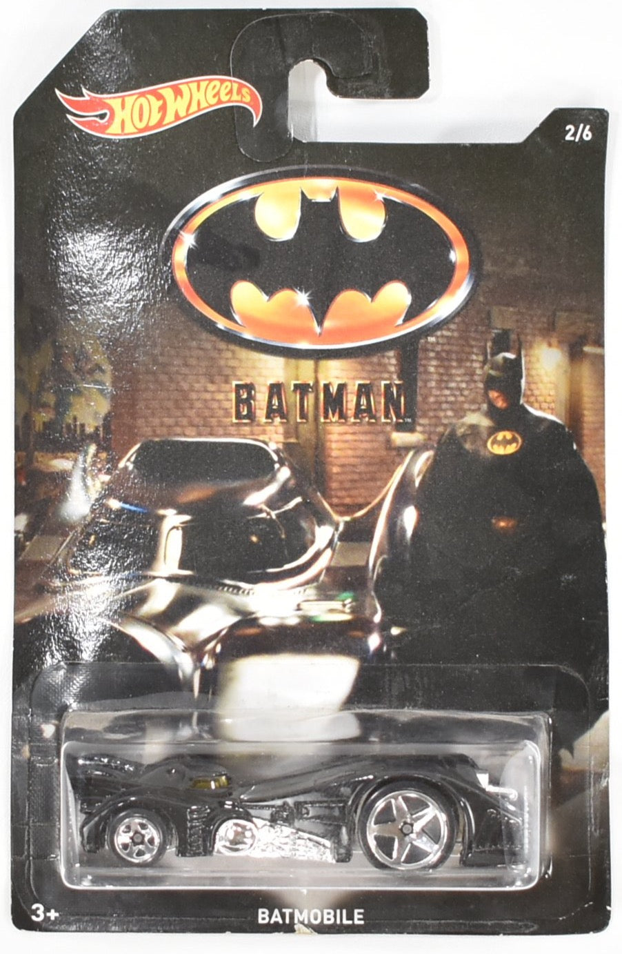 Batman Hot Wheels Car 2/6 Batmobile Die Cast Car 2014 Mattel