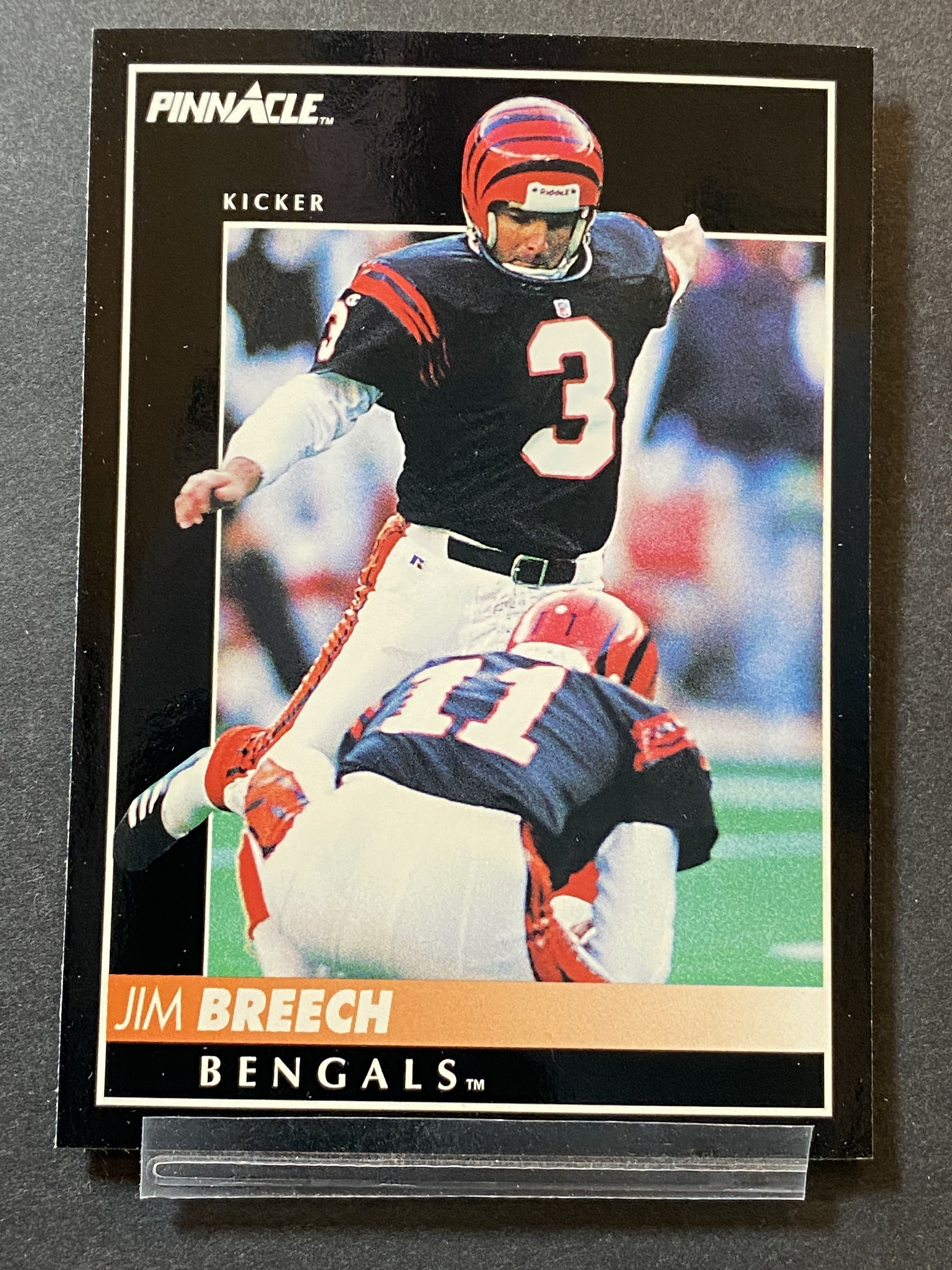 Jim Breech 234 1992 Pinnacle Football Card Cincinnati Bengals