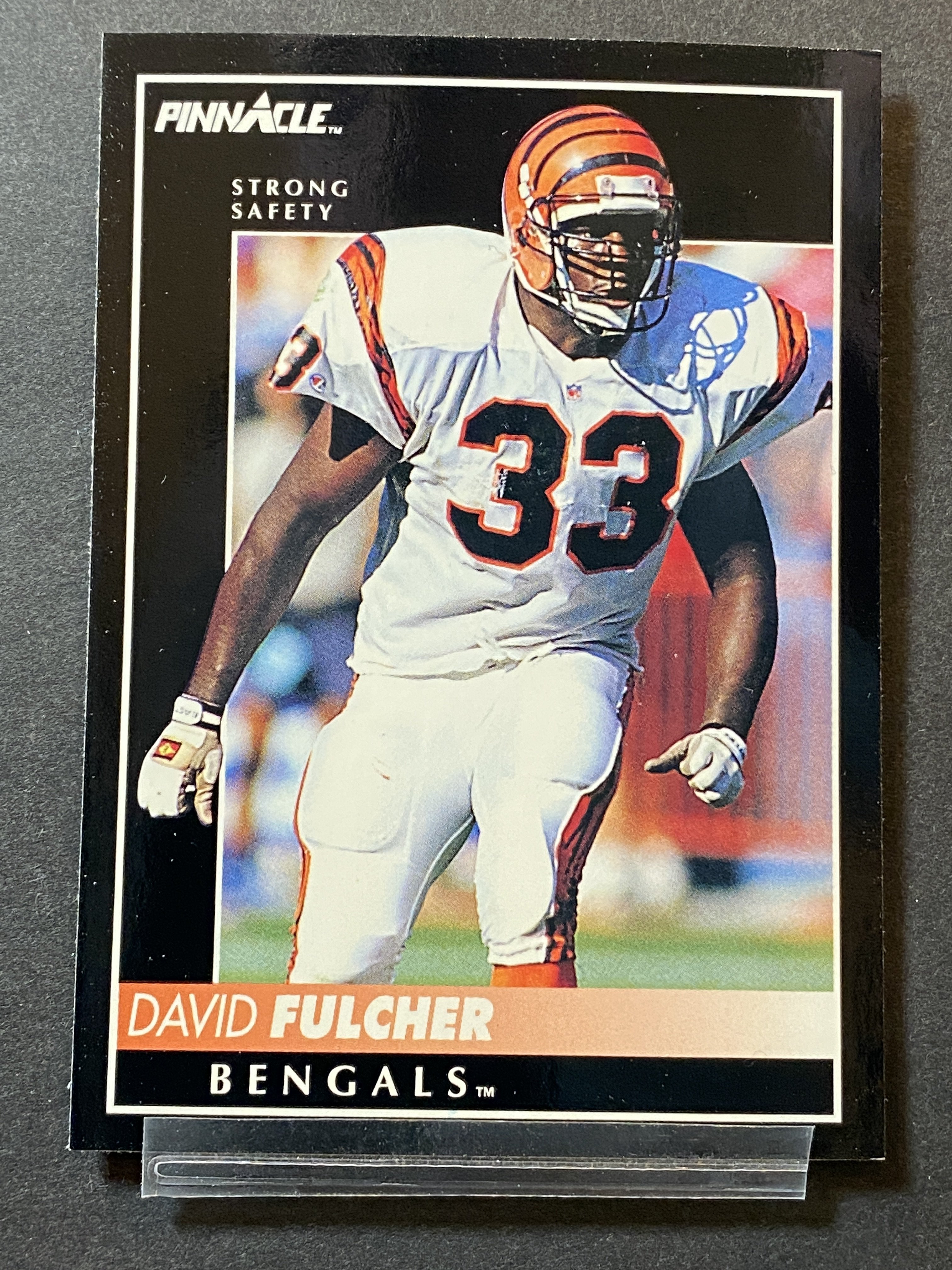 David Fulcher 48 1992 Pinnacle Football Card Cincinnati Bengals