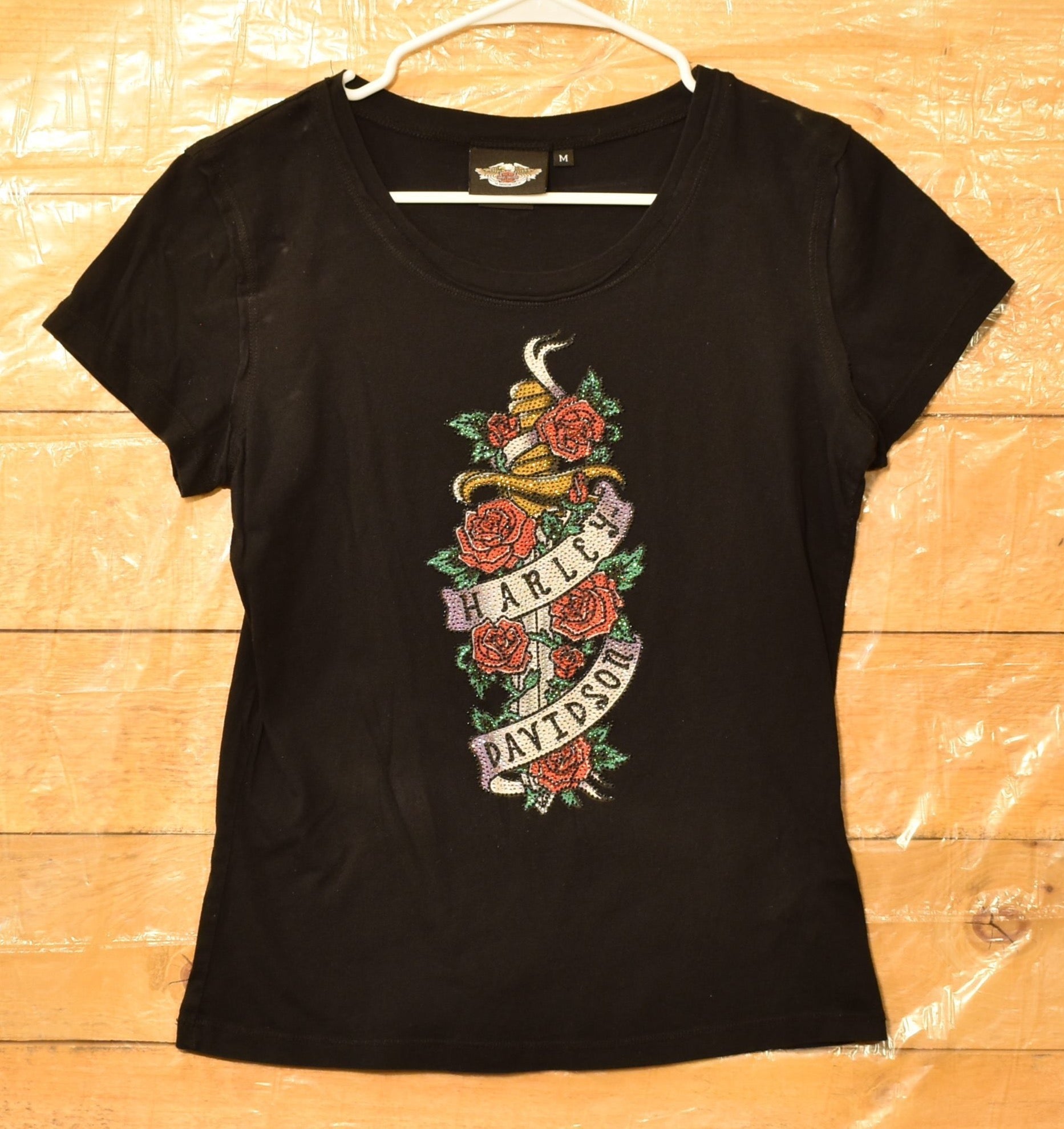 Harley Davidson Motor Cycle Female Top M