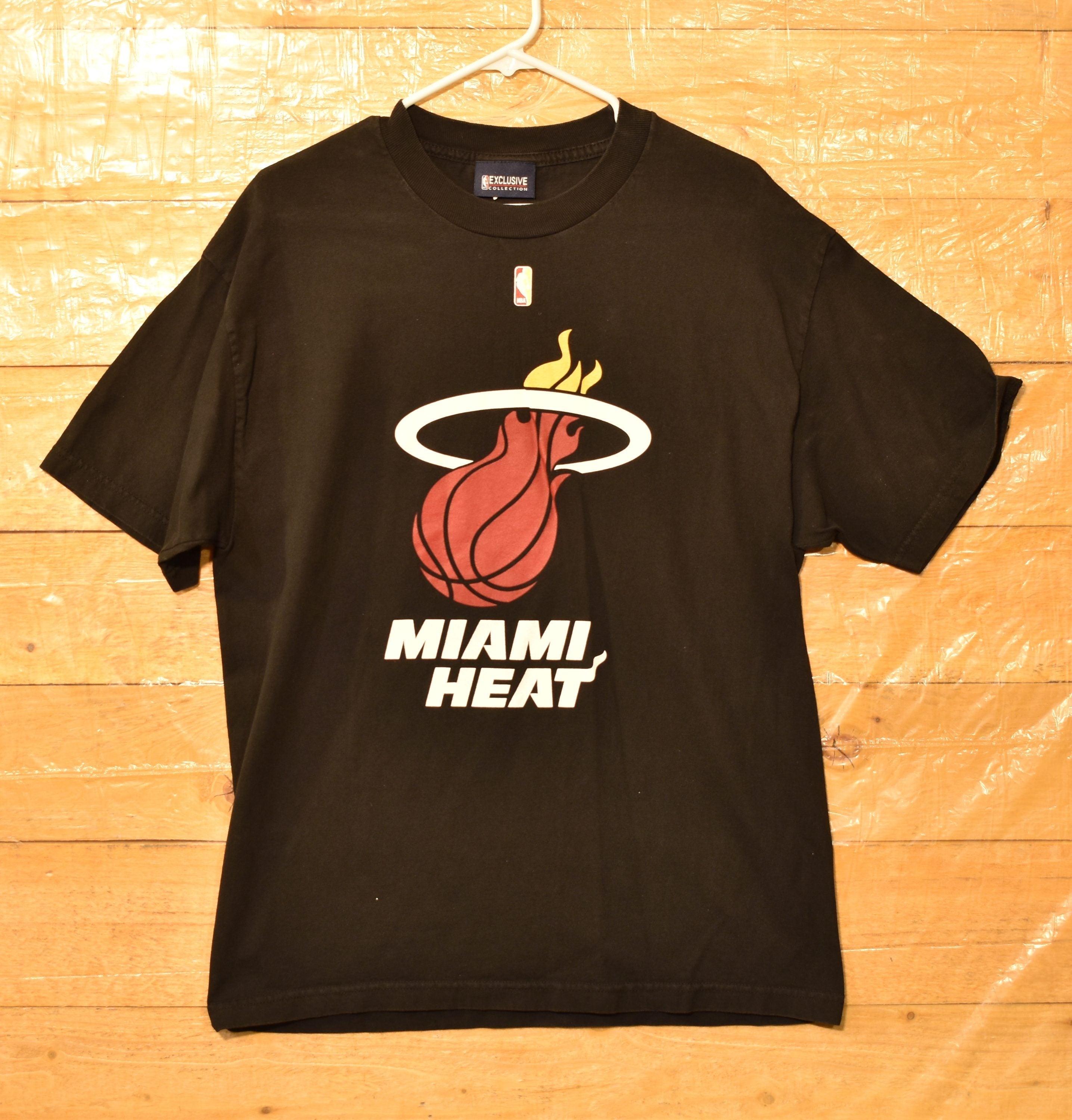 Miami Heat T-Shirt Black NBA - Shirt Large Exclusive Collection