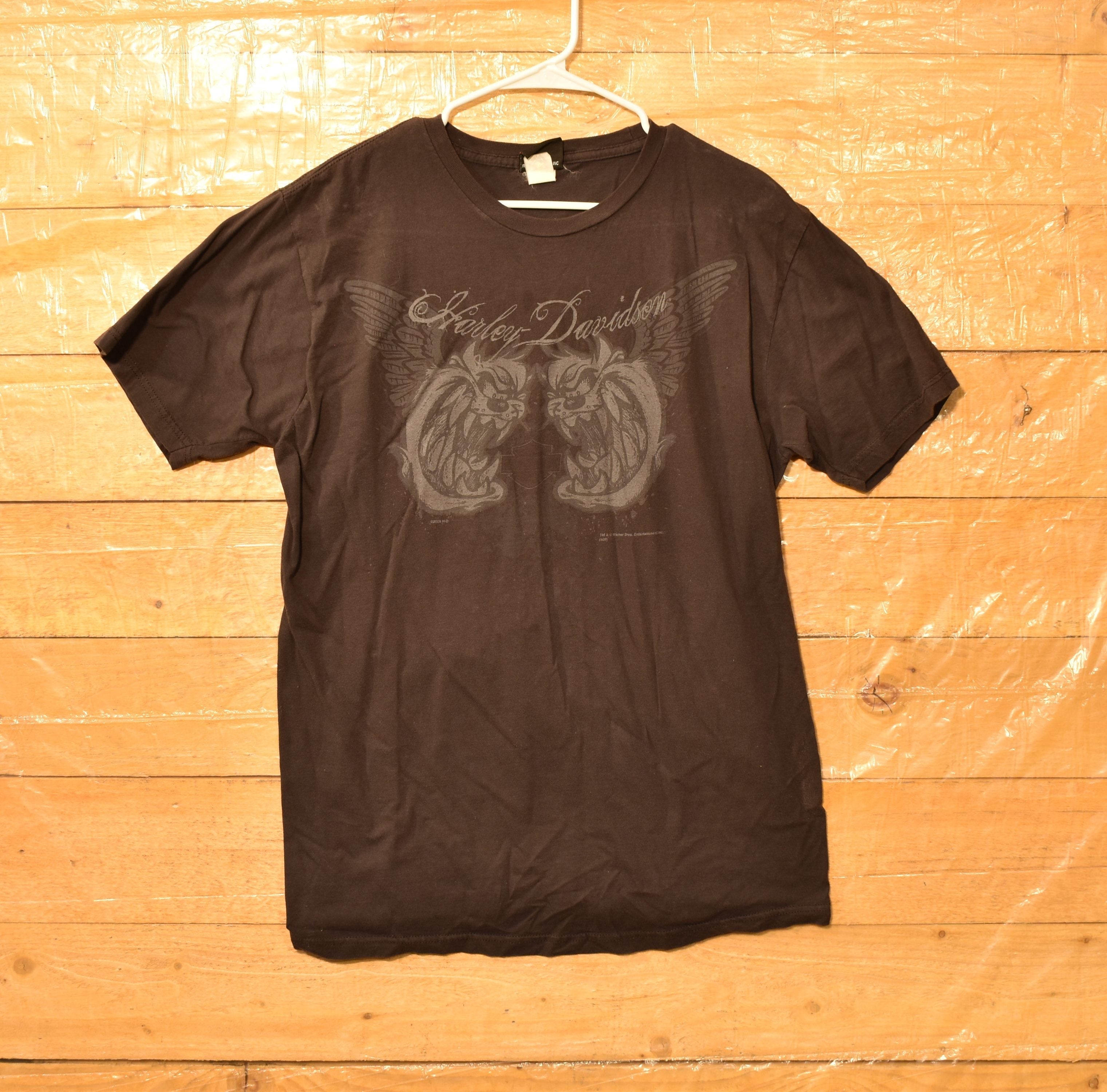 Harley Davidson Large Mens T Shirt Texas Authentic Looney Toons Shirt