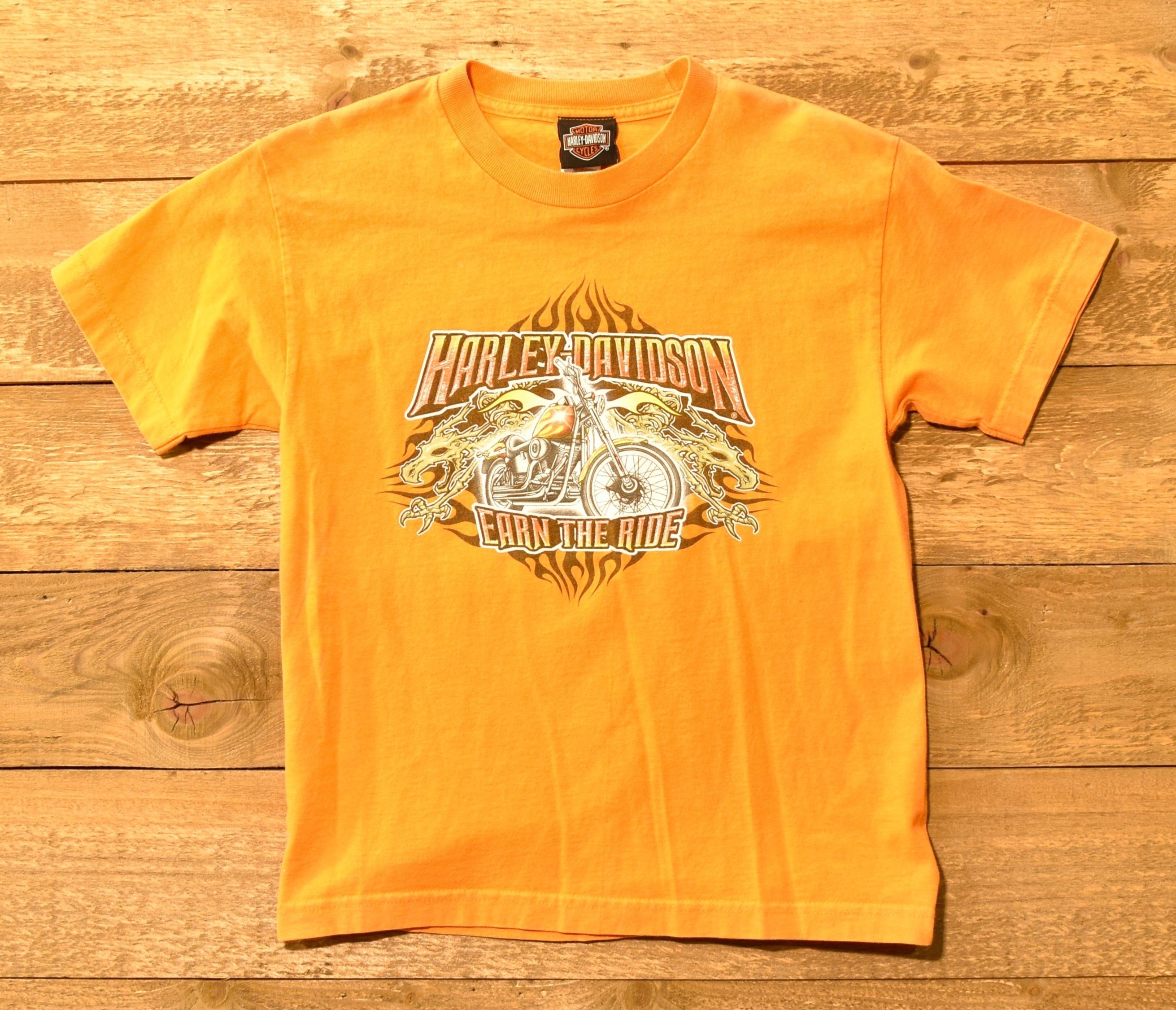 Harley Davidson Kids Authentic T Shirt Orange used
