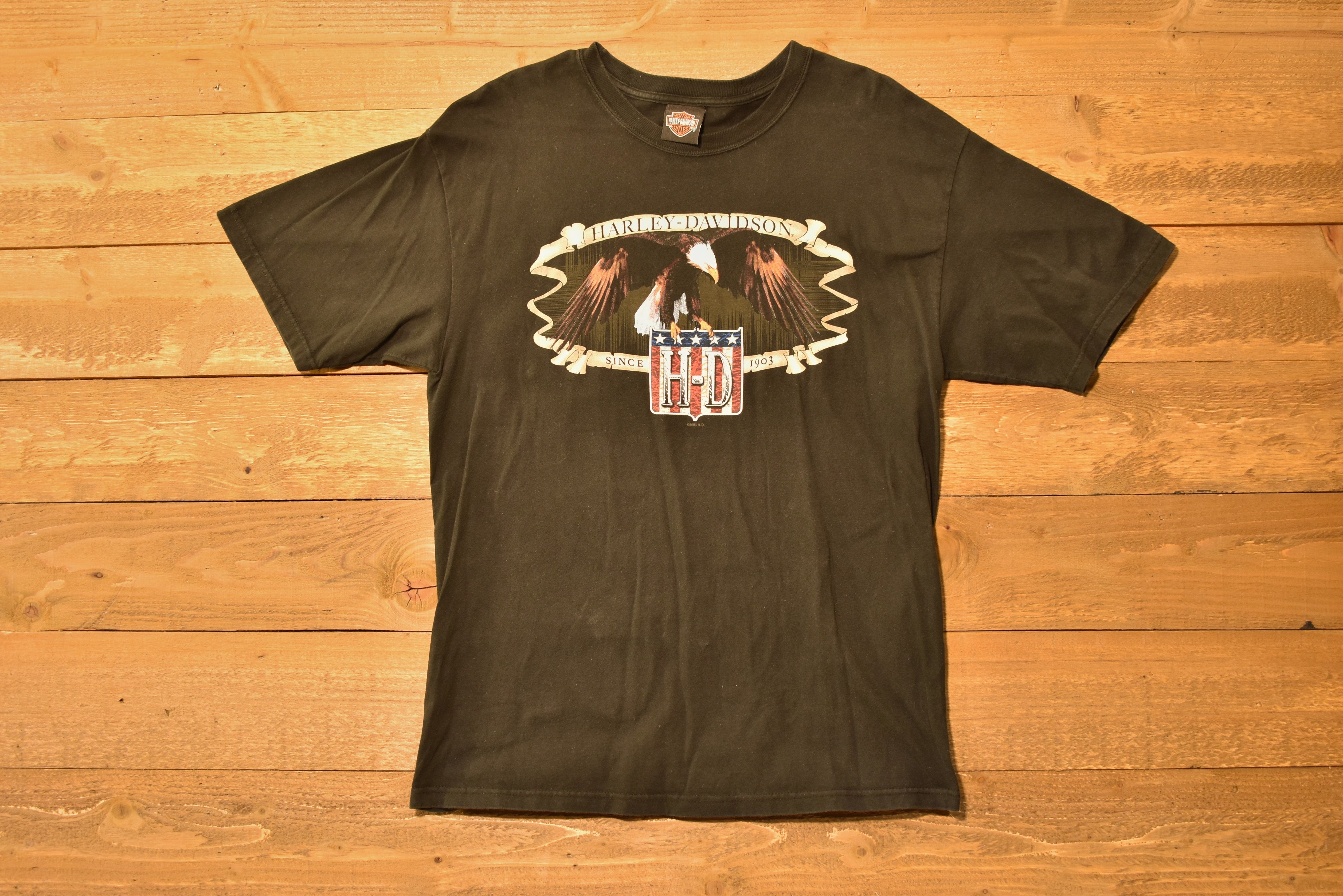 Harley Davidson Authentic Mens T-shirt Black New Mexico L