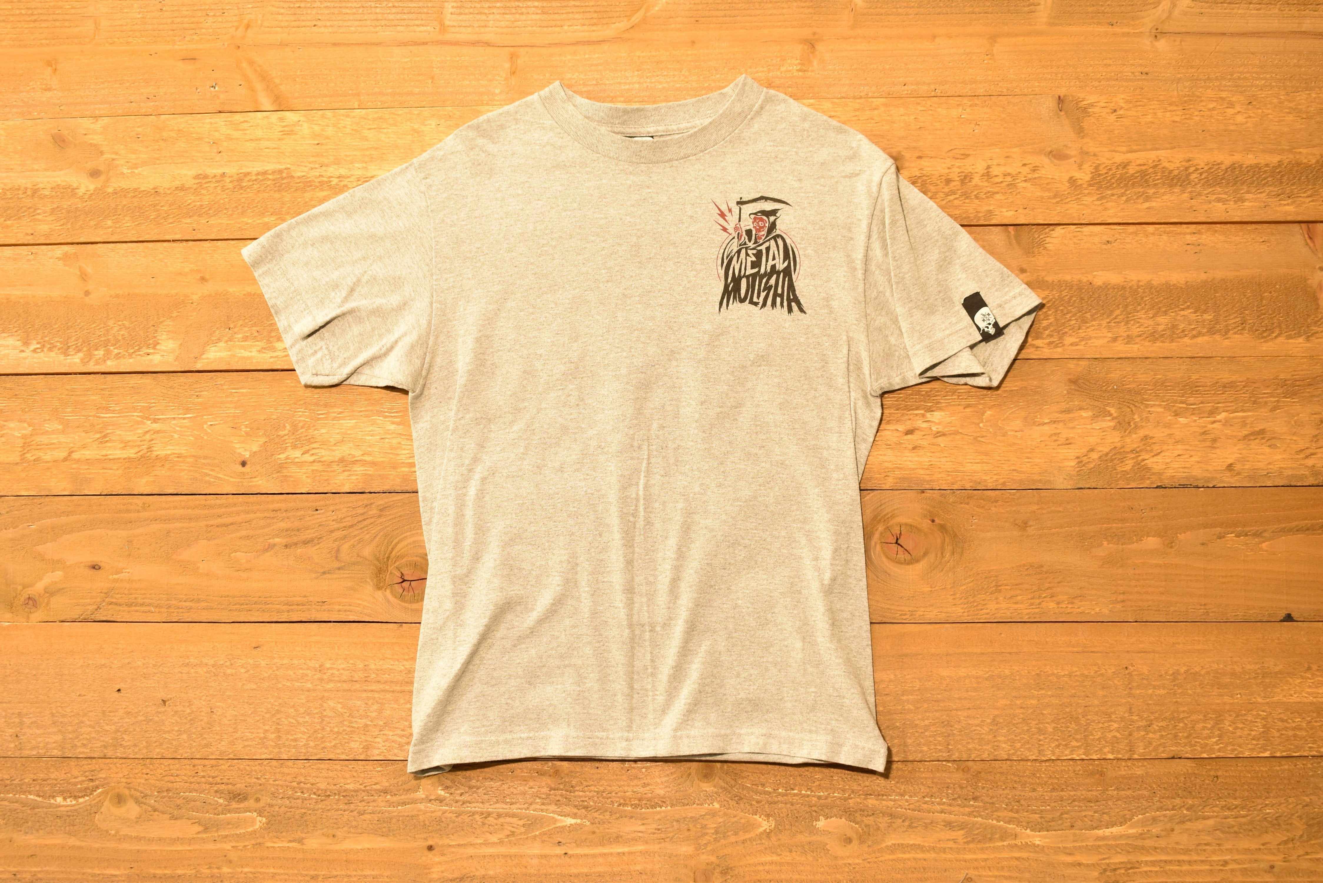 Metal Molisha Medium Grey mens t shirt used Motorcycle Shirt