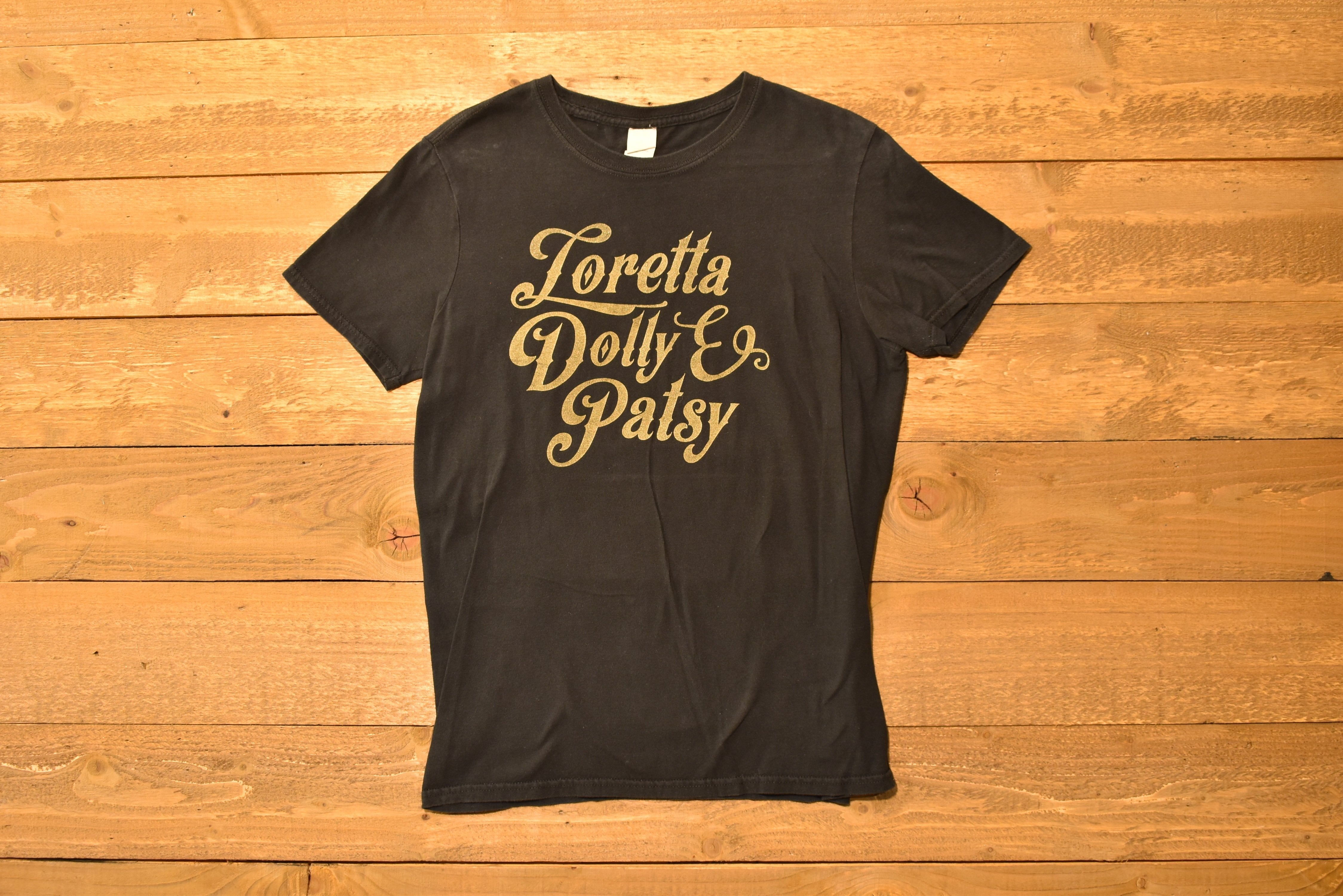 Loretta Dolly And Patsy T Shirt Female Medium black t shirt Rubbish Used