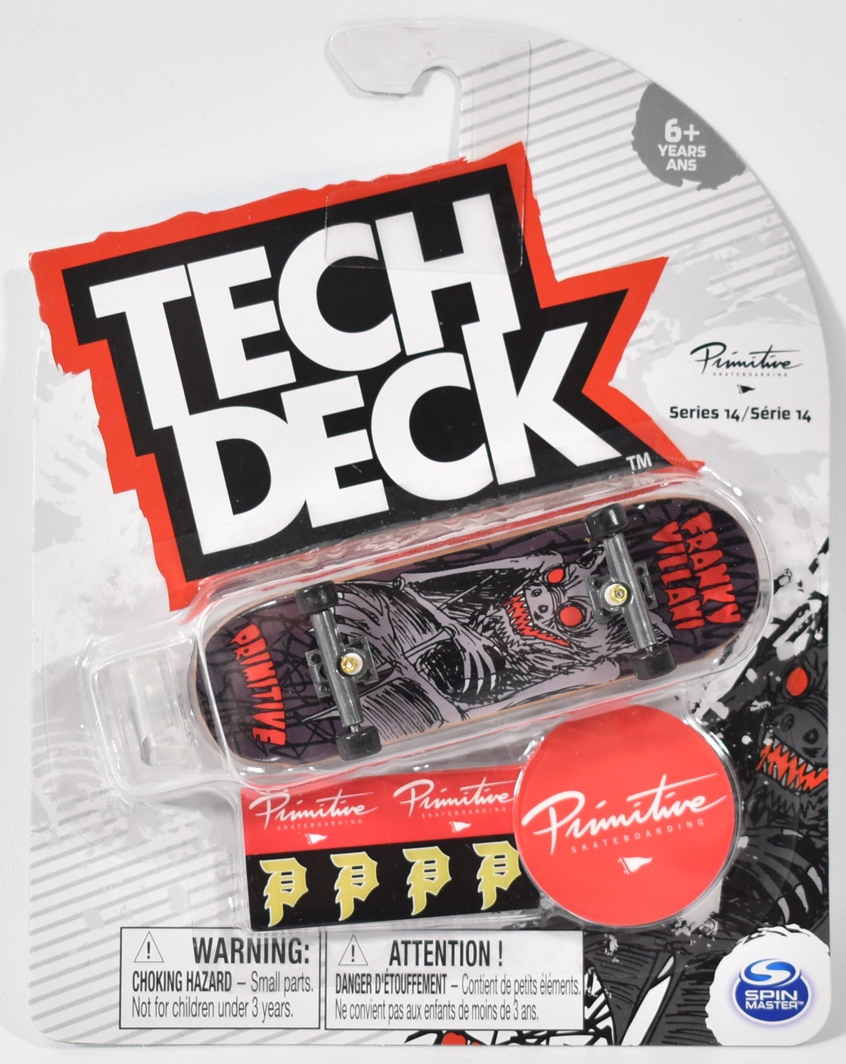 Tech Deck Primitive Series 14 Bat Black & Red