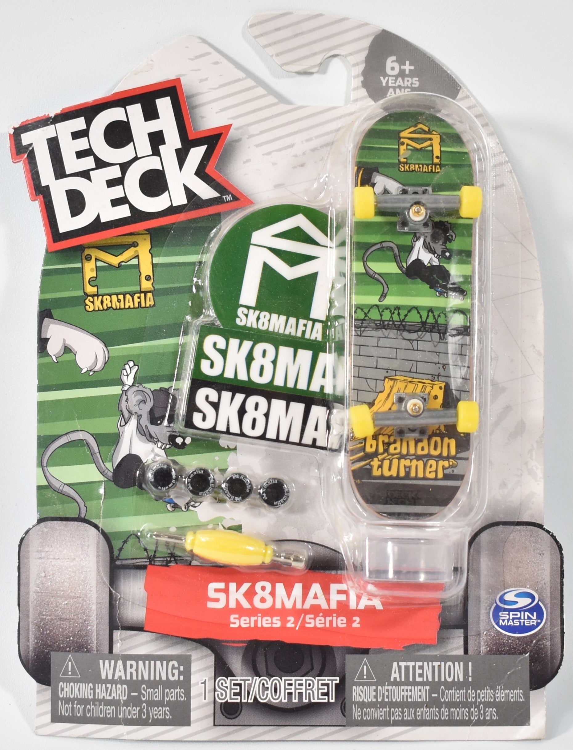 Tech Deck Sk8mafia Rat Green Branaon Turner