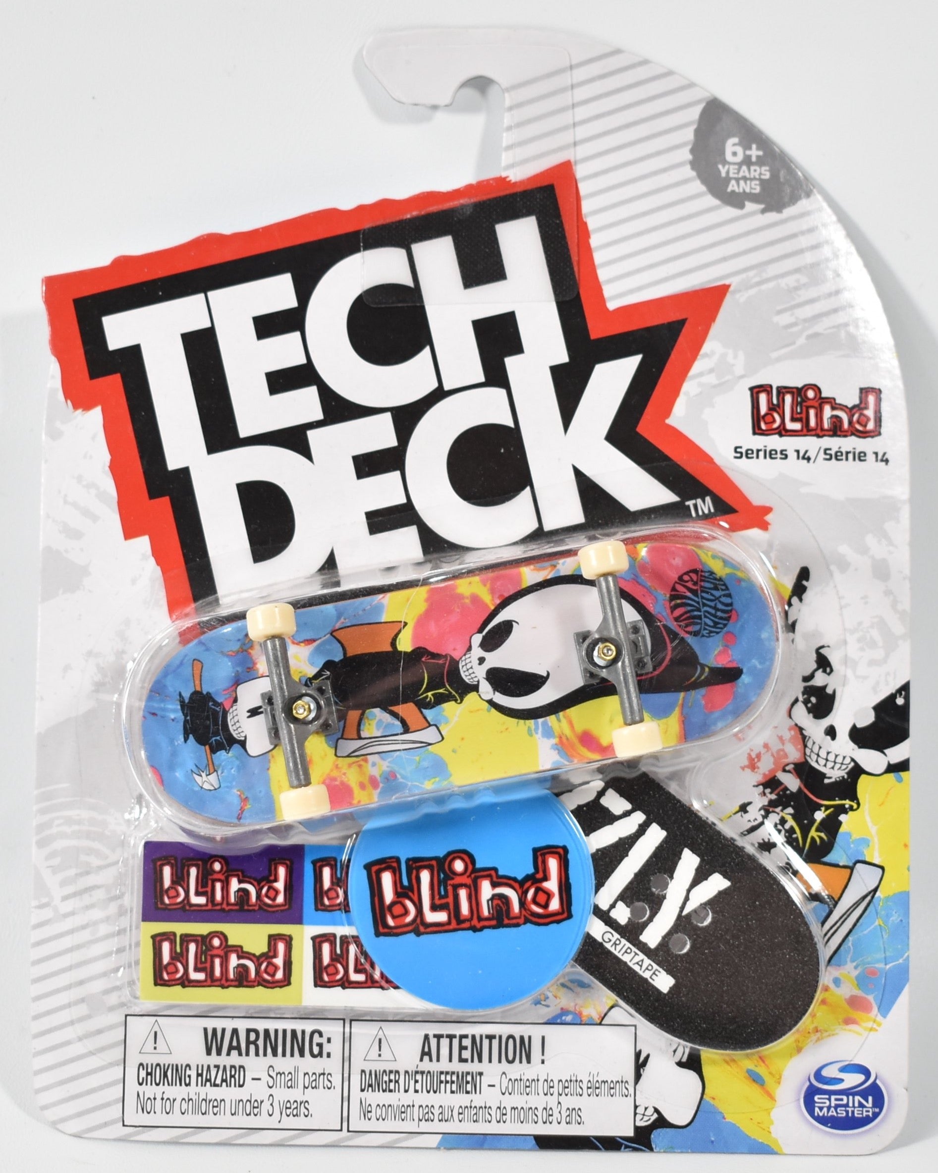 Tech Deck Blind Series 14 tie Die Alien Damaged