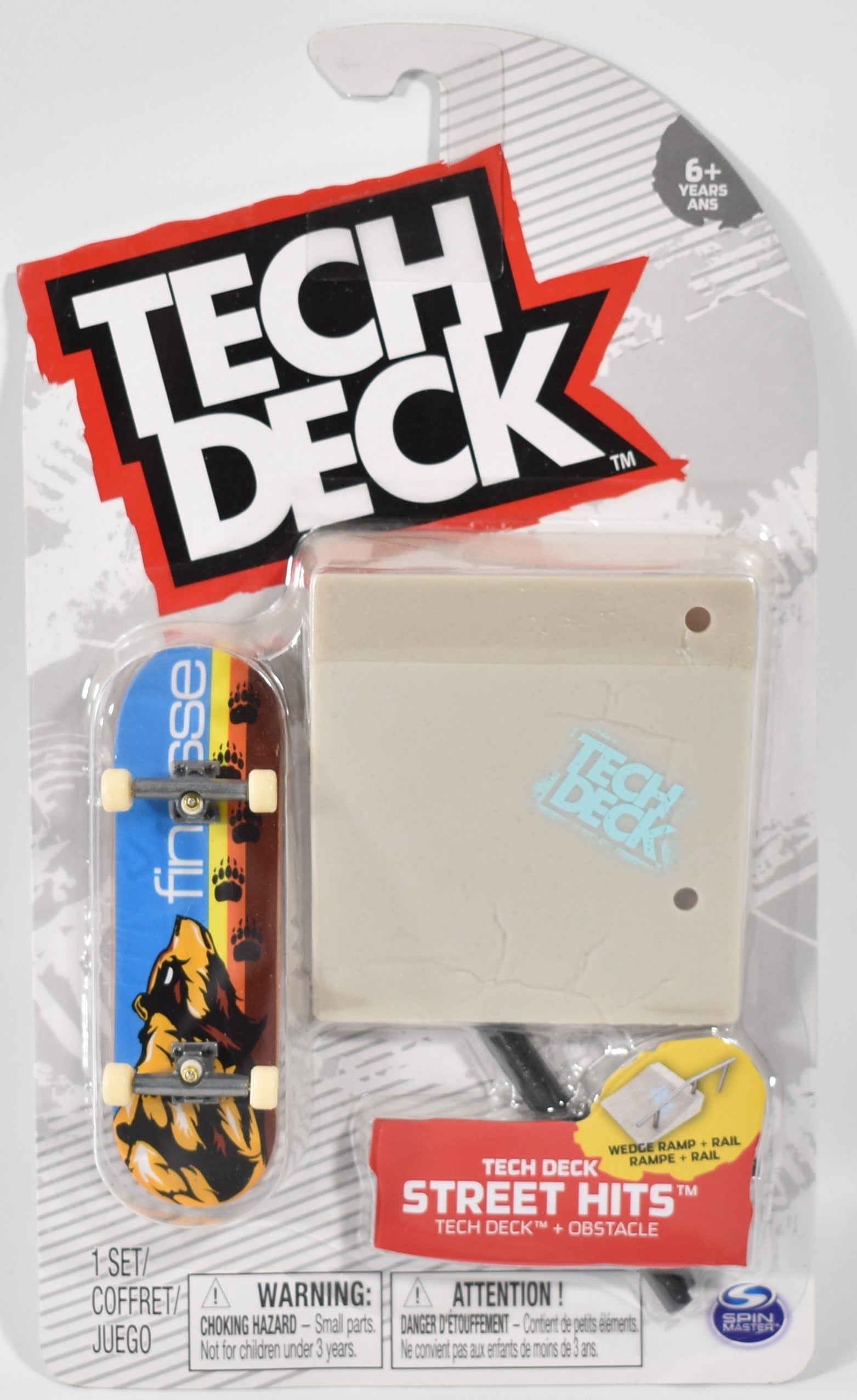 Tech Deck Street Hits Wedge Ramp + Rail Finesse Spin Master
