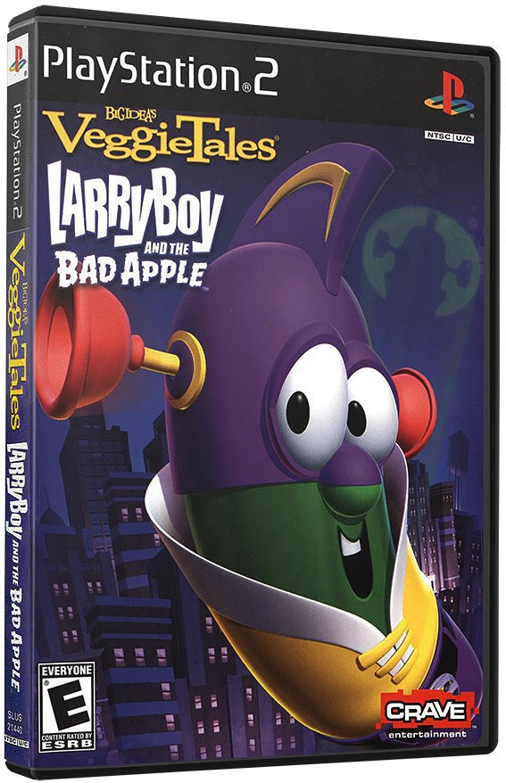 Big Idea's Veggie Tales - LarryBoy and the Bad Apple PS2 Sony Playstation 2 Used Video Game PS2