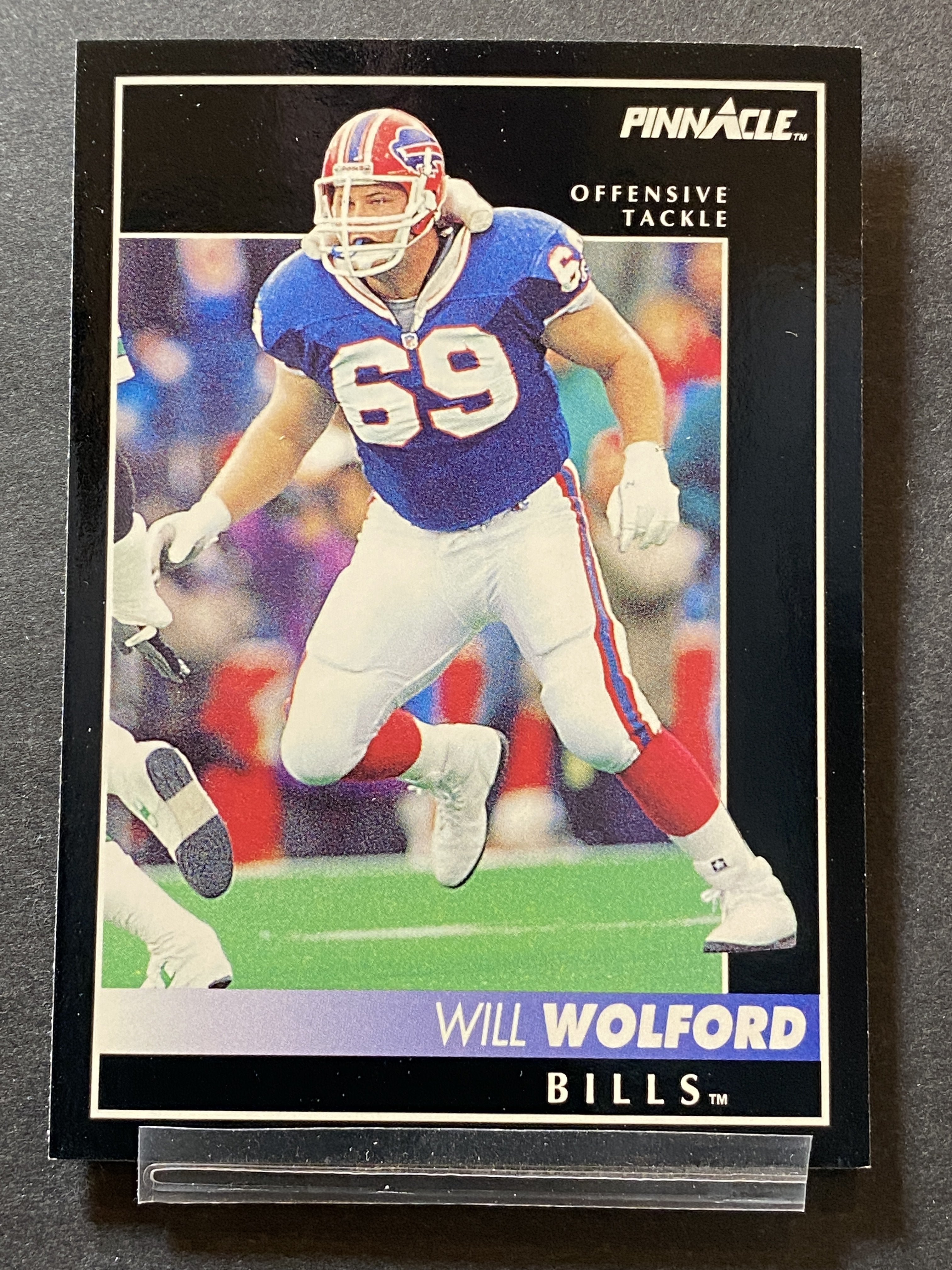 Will Wolford Pinnacle Football Card Buffalo Bills