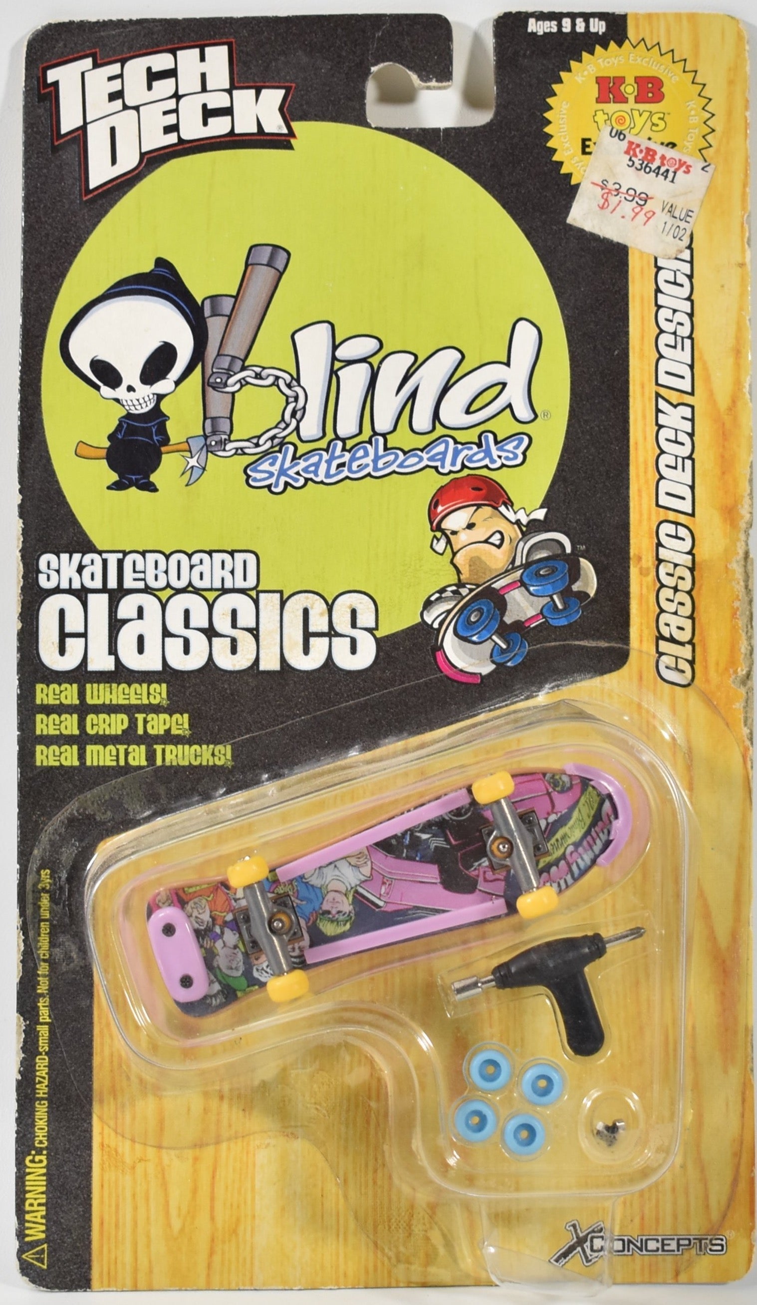 Tech Deck Vintage Skateboard Classics KB Toys Exclusives - Rough Condition
