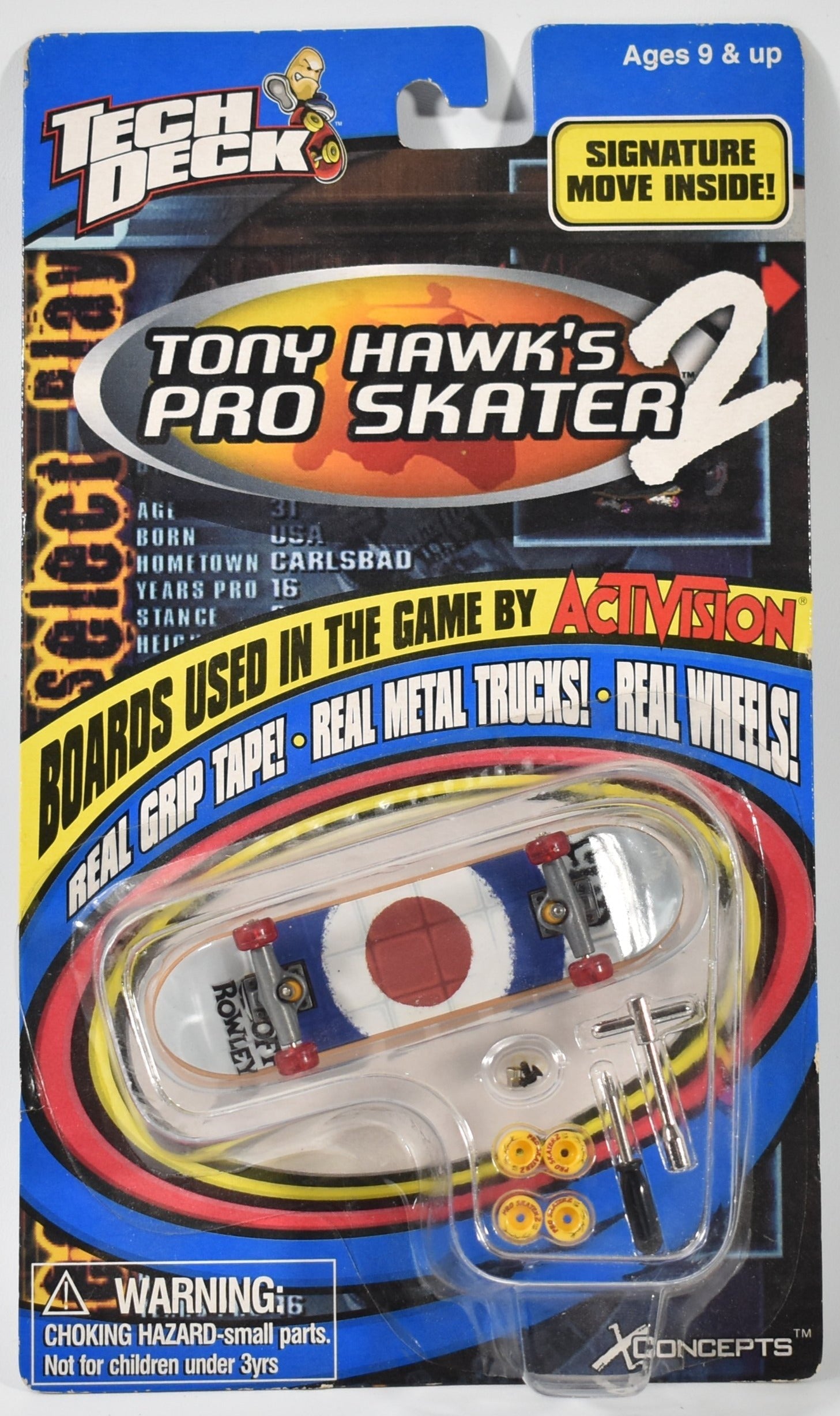 Tech Deck Vintage Tony Hawk’s Pro Skater 2 Activision Mint