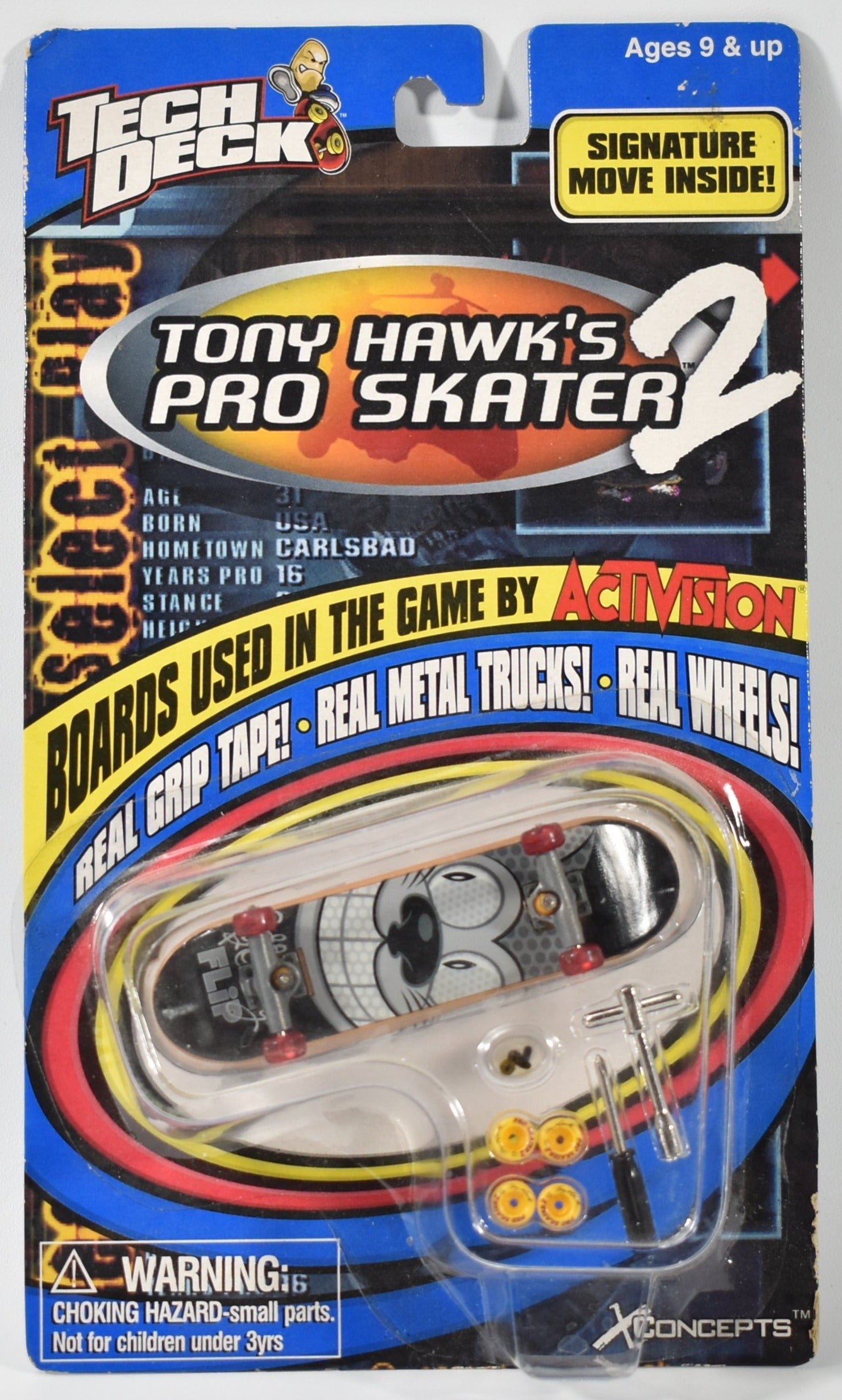 Tech Deck Tony Hawks Pro Skater 2 Flip Tech Deck X Concepts