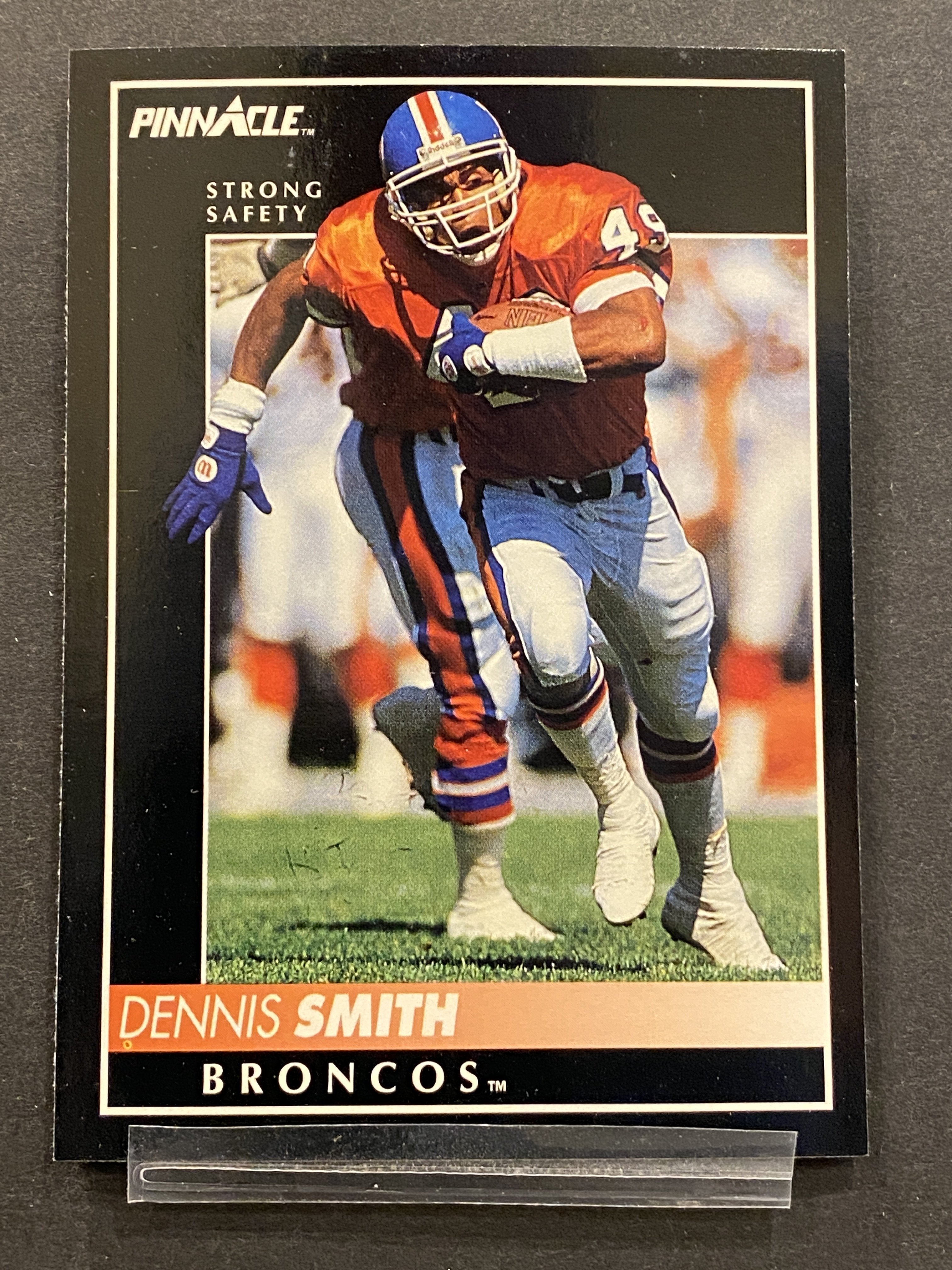 Dennis Smith Pinnacle Football Card Denver Broncos
