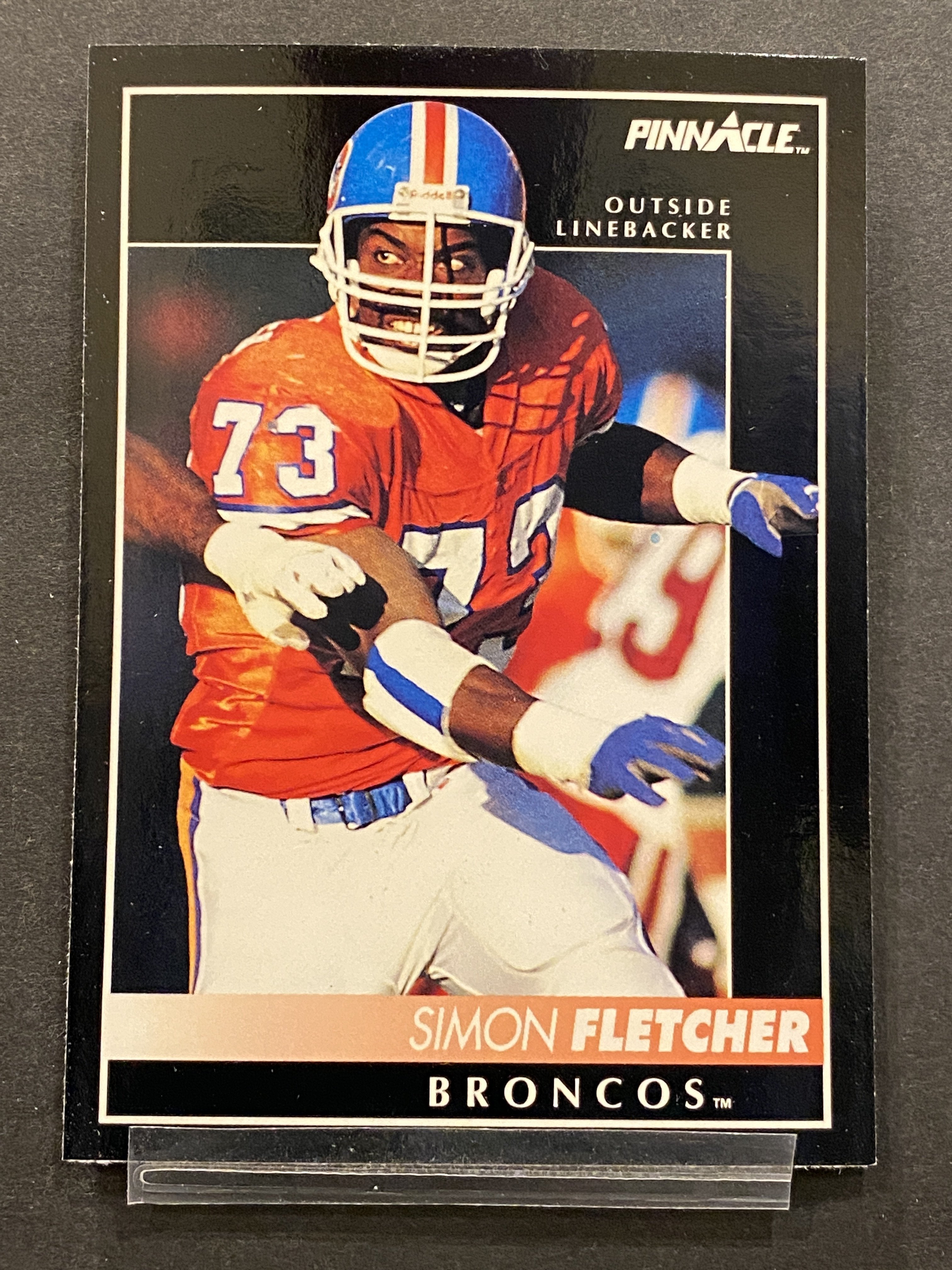 Simon Fletcher Pinnacle Football Card Denver Broncos