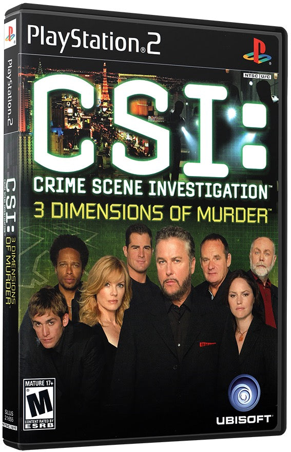 CSI - Crime Scene Investigation - 3 Dimensions of Murder PS2 Sony Playstation 2