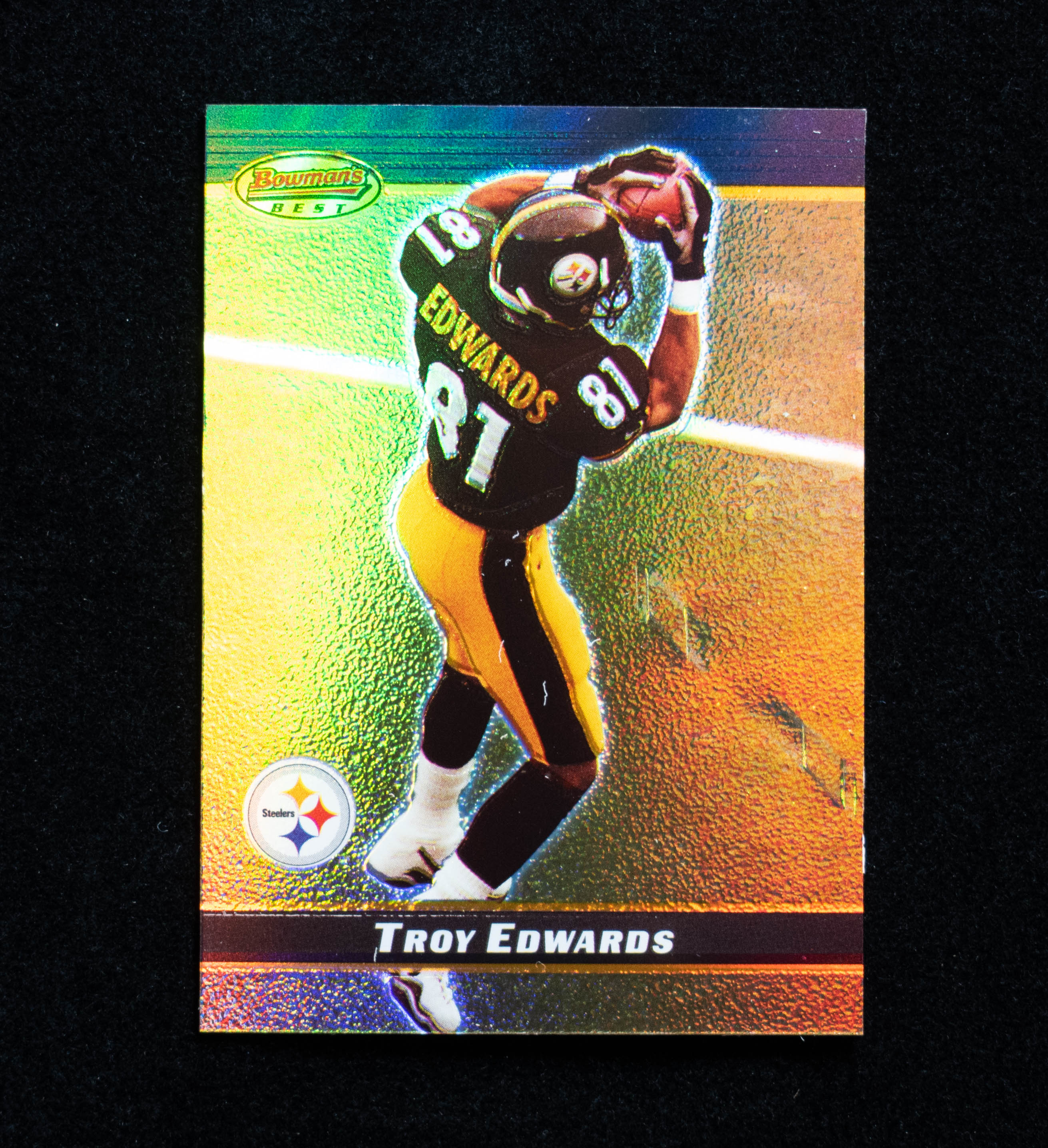 Troy Edwards 1 Topps 2000 Steelers Bowmans Best