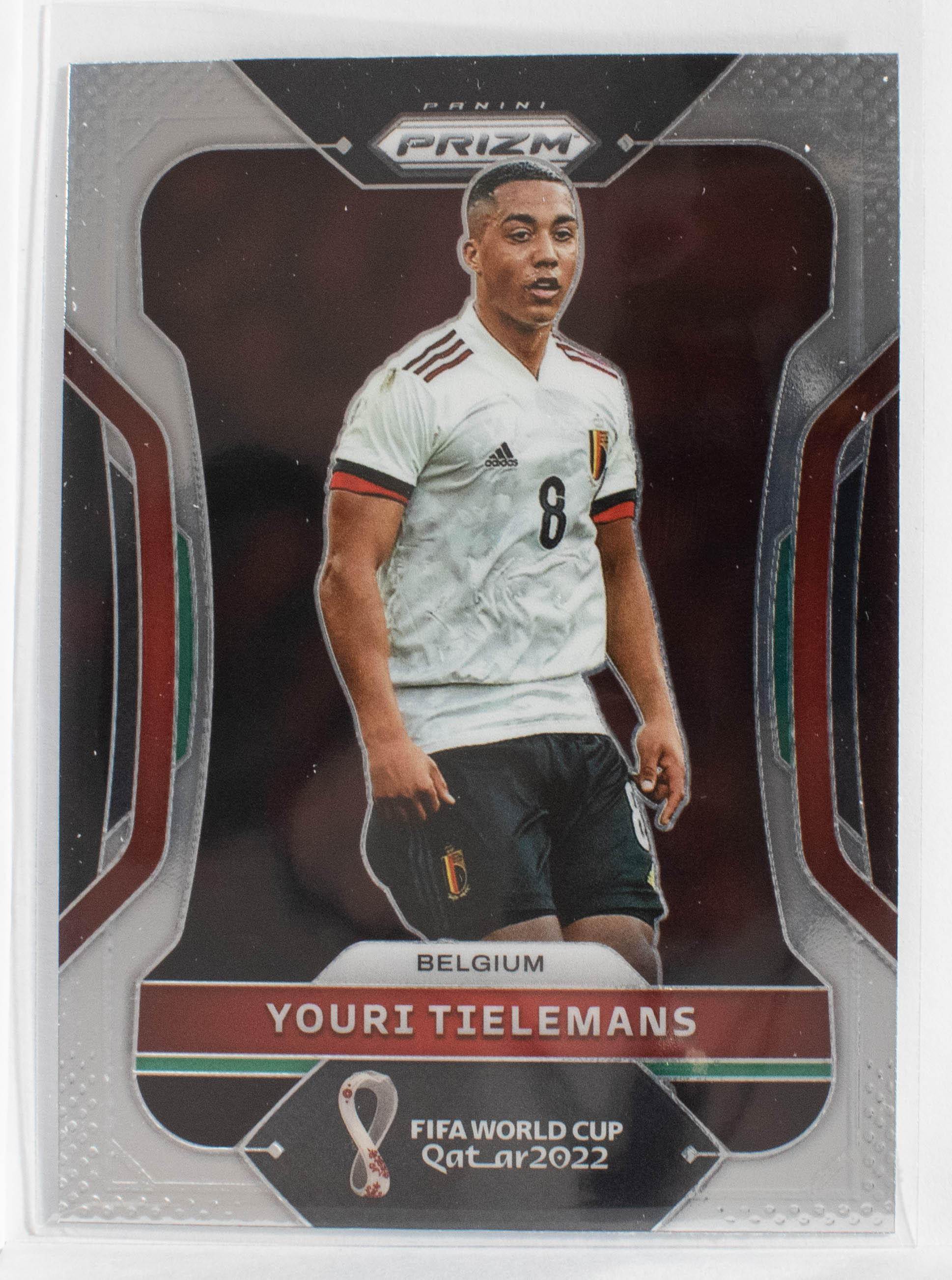 24 Youri Tielemans 2022 Panini Prizm FIFA World Cup Road To Qatar