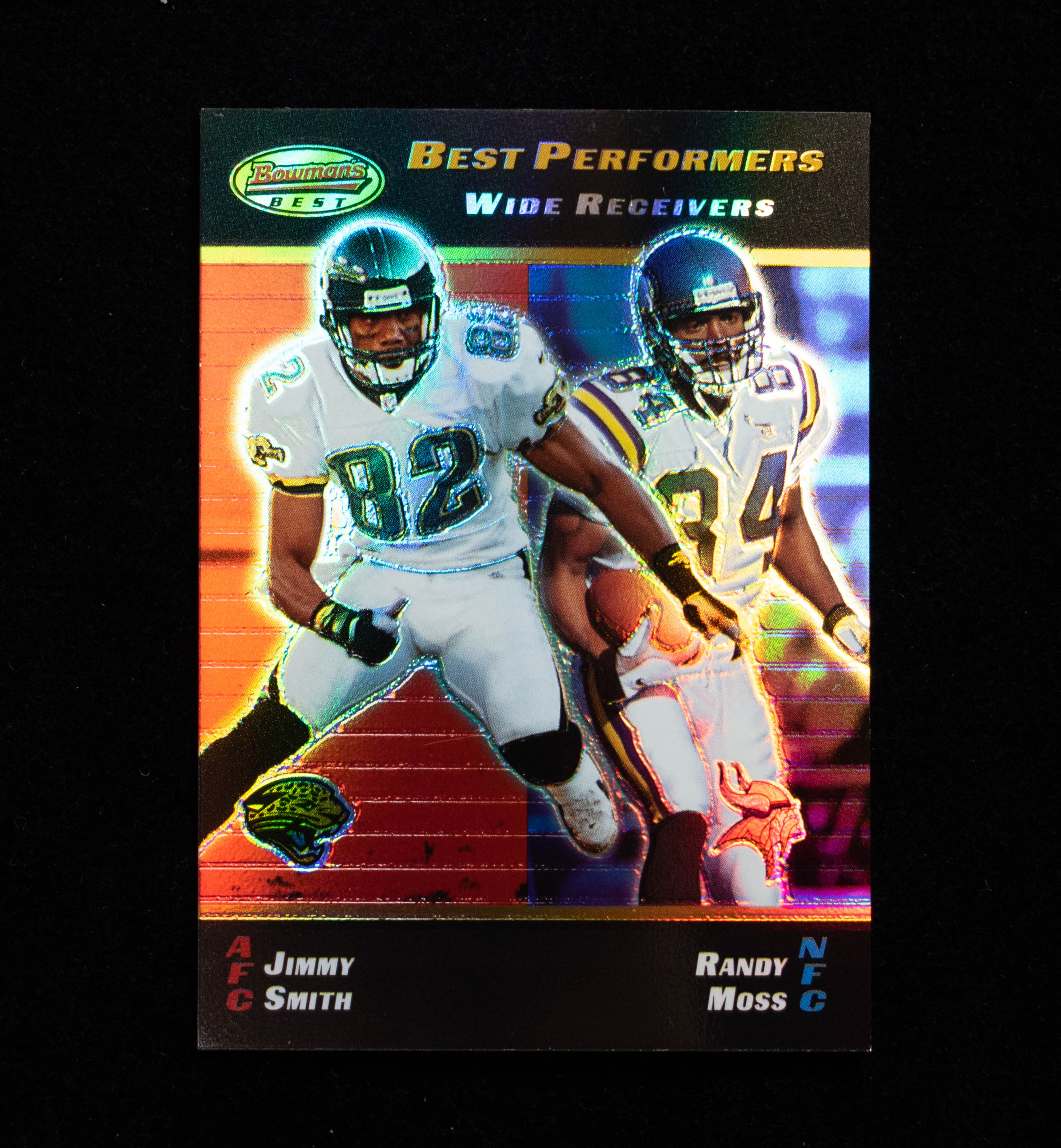 Jimmy Smith 93 Topps 2000 Bowmans Best Randy Moss