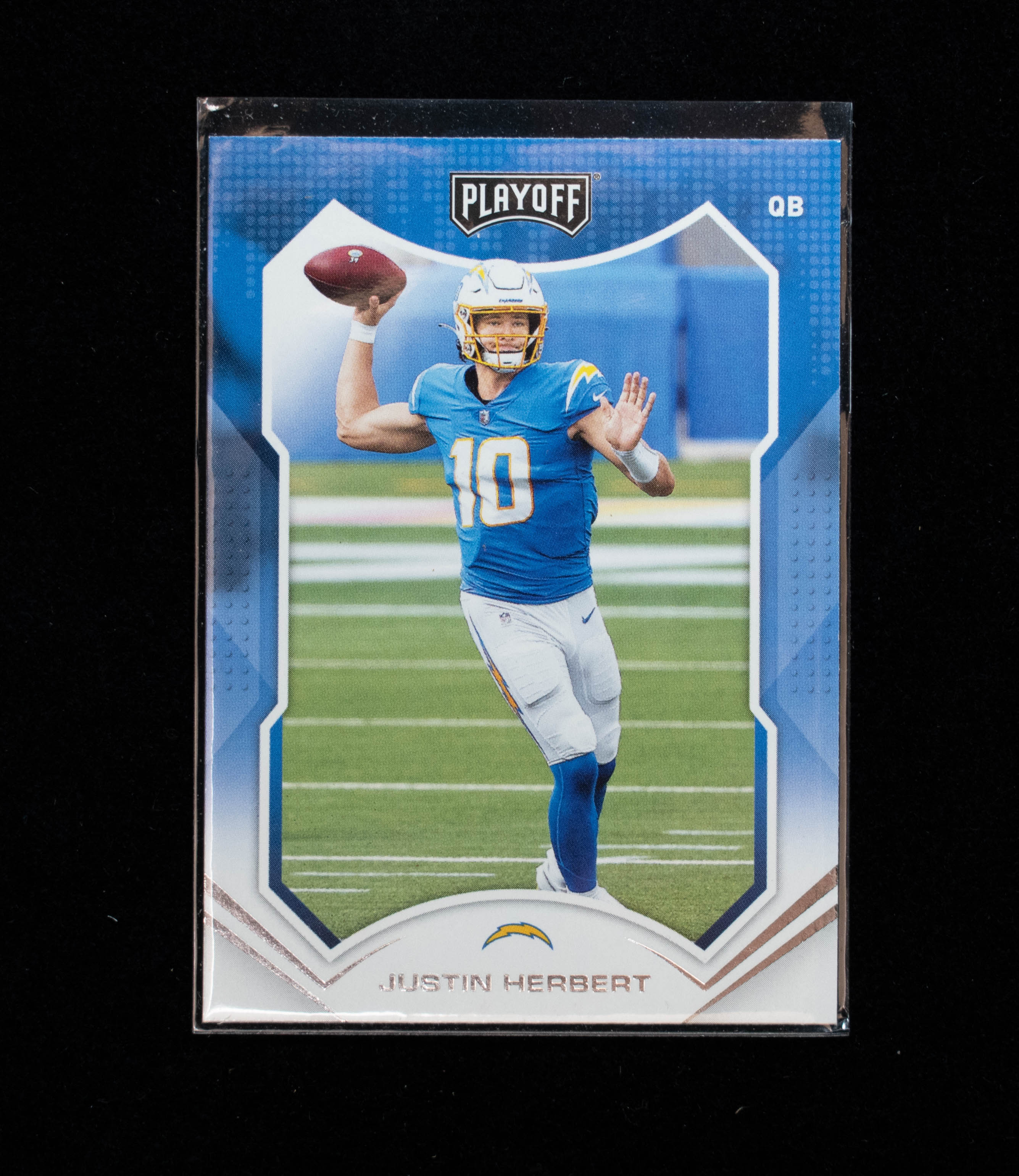 Justin Herbert 94 Panini 2021 Playoff Football Chargers