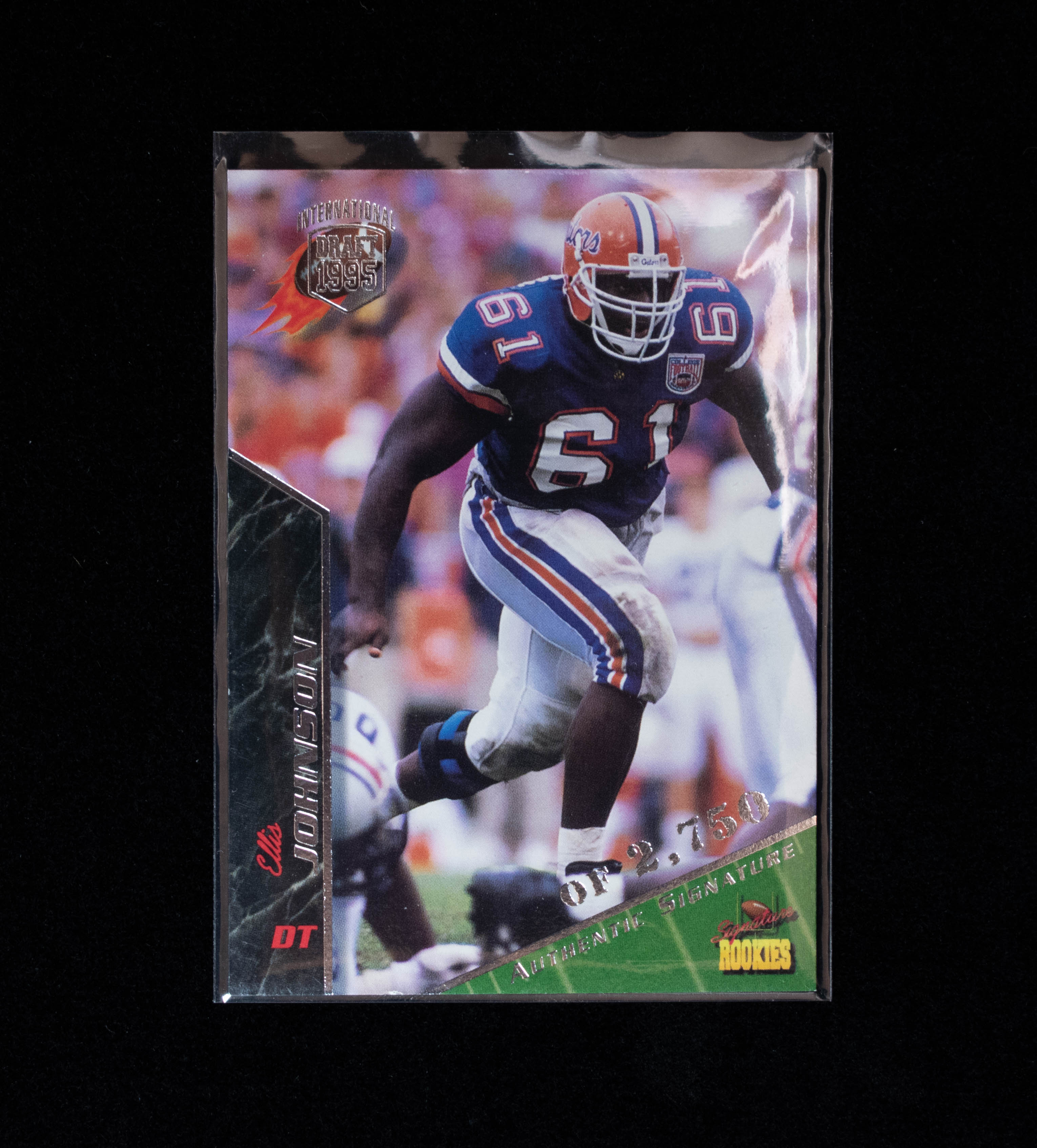 Ellis Johnson 42 Rookie 1995 Authentic Signature