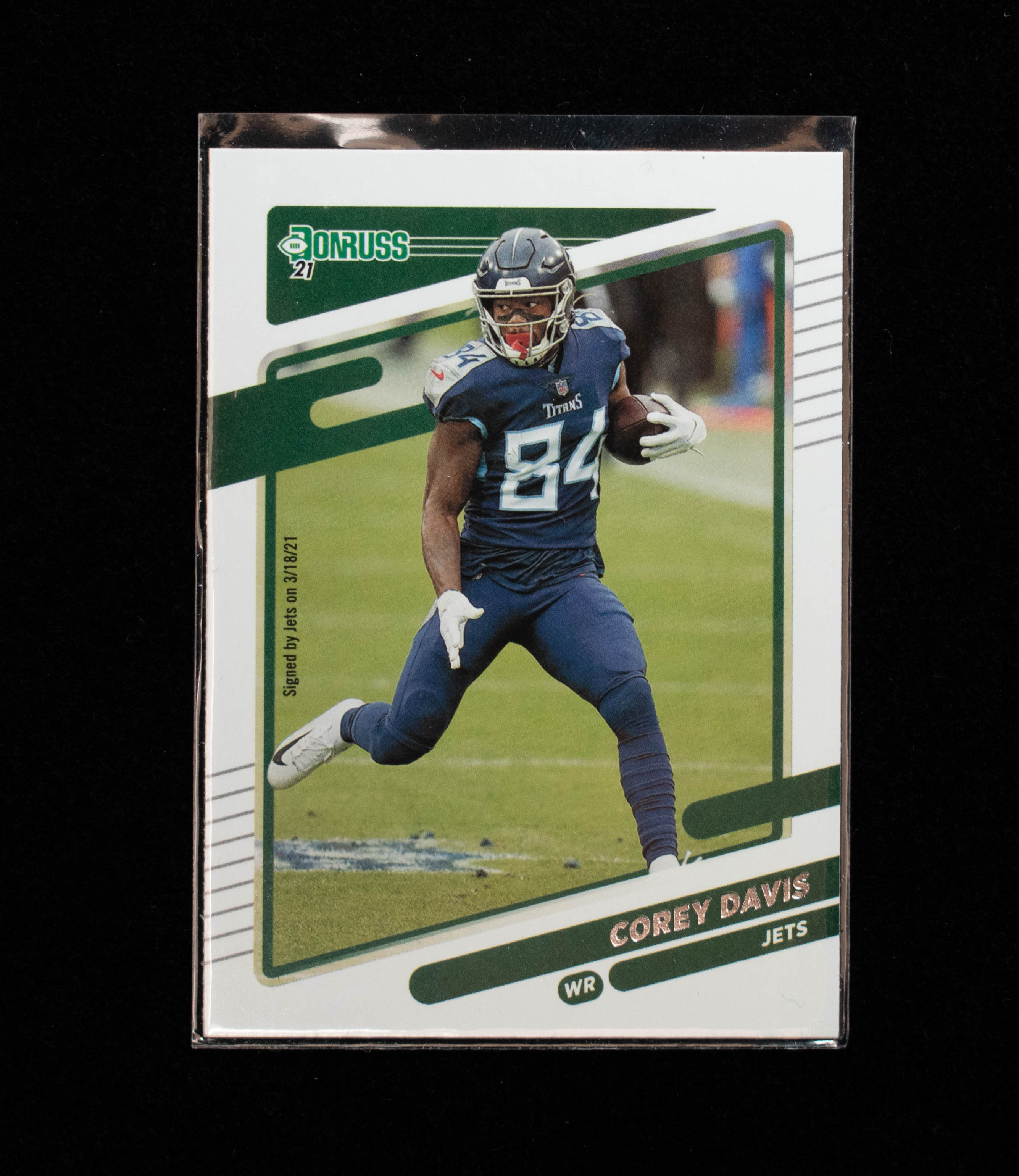Corey Davis 16 Donruss 2021 Panini Jets