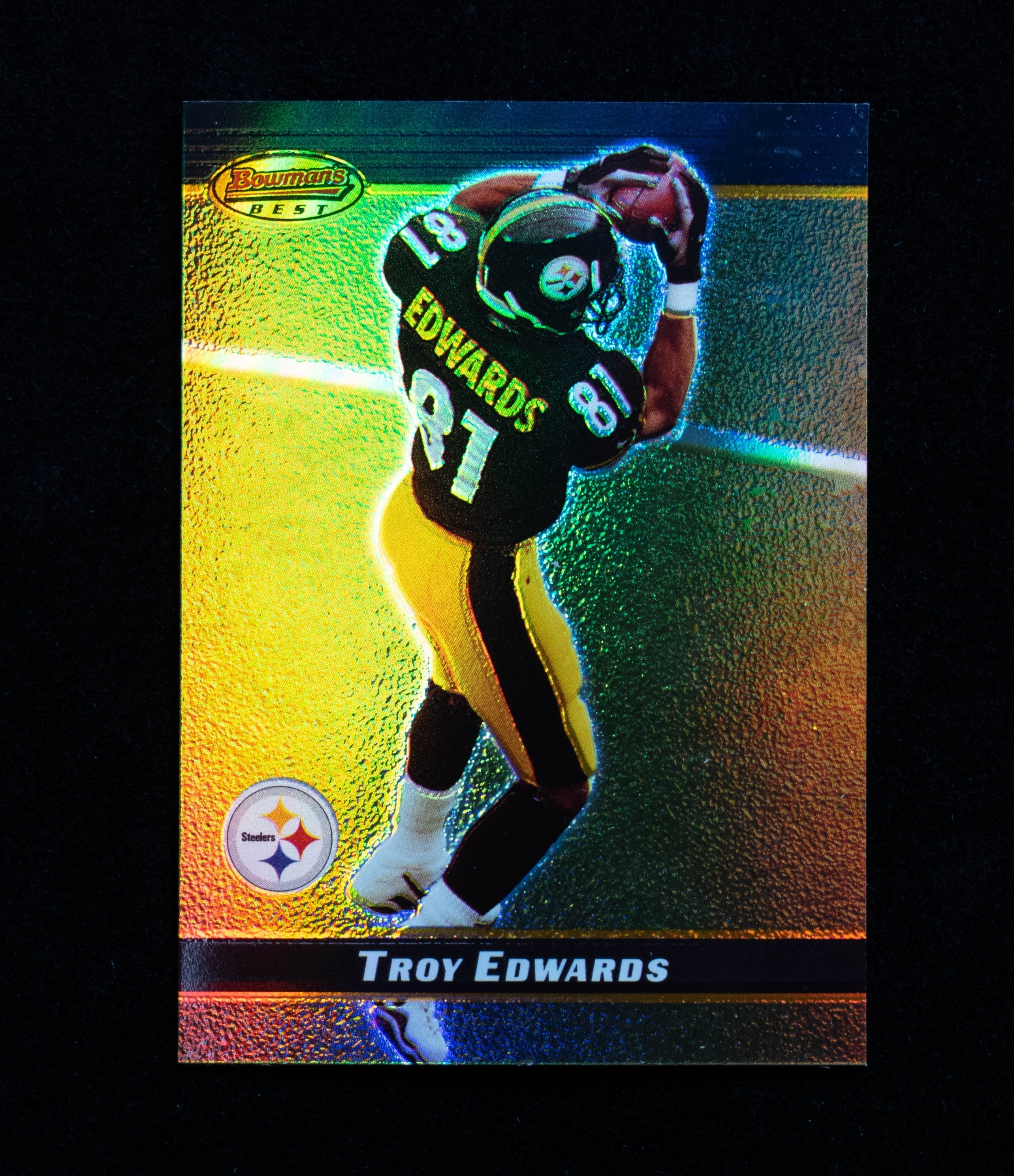 Troy Edwards 1 Topps 2000 Steelers Football Card