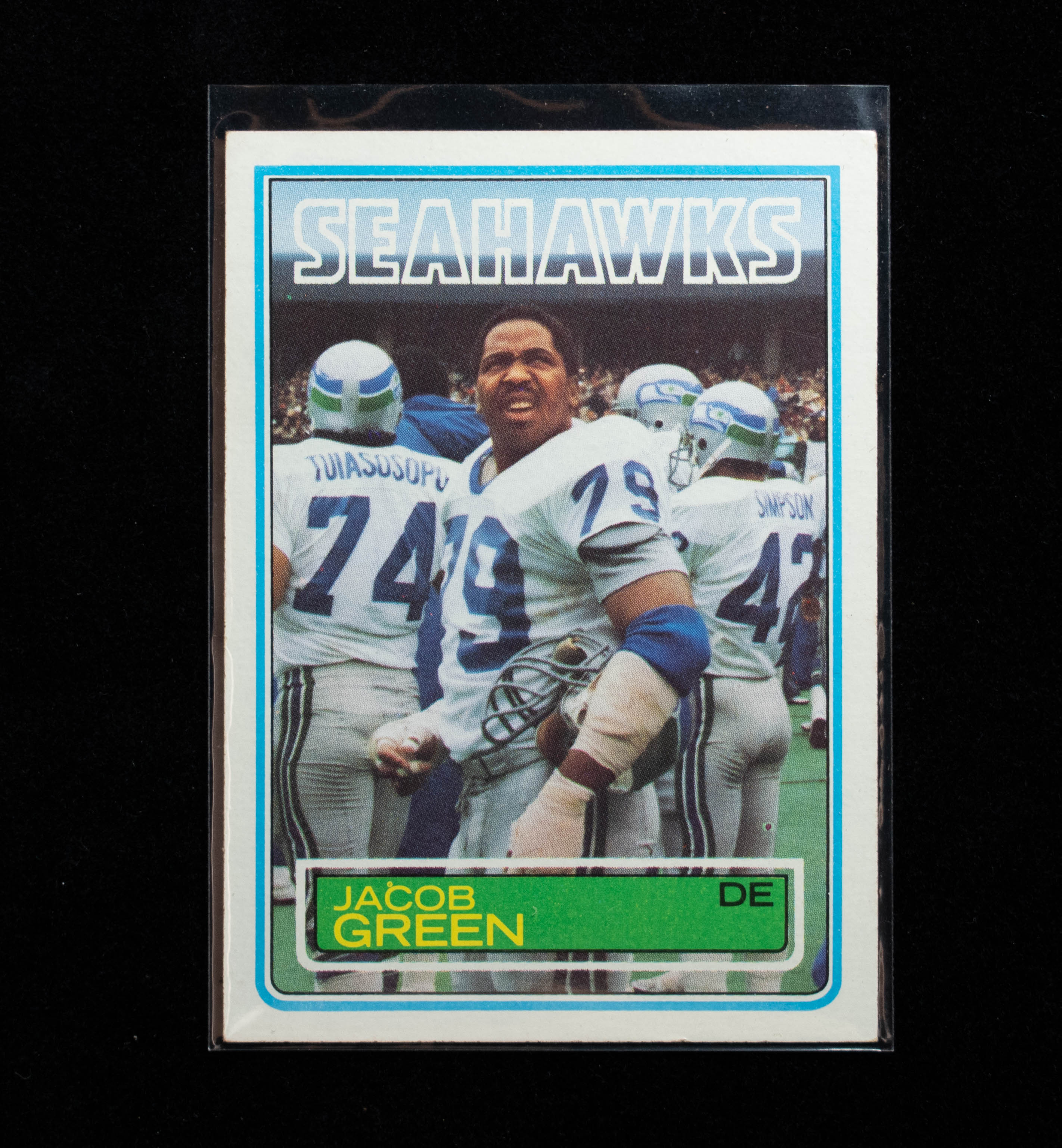 Jacob Green 385 Topps 1983 Seahawks Football Card