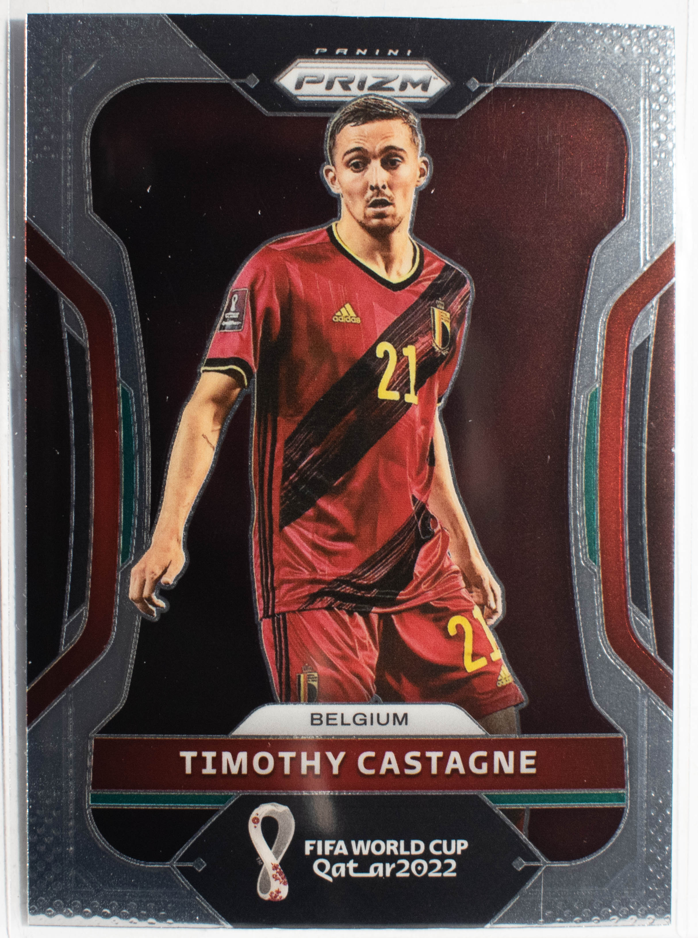 23 Timothy Castagne 2022 Panini Prizm FIFA World Cup Road To Qatar