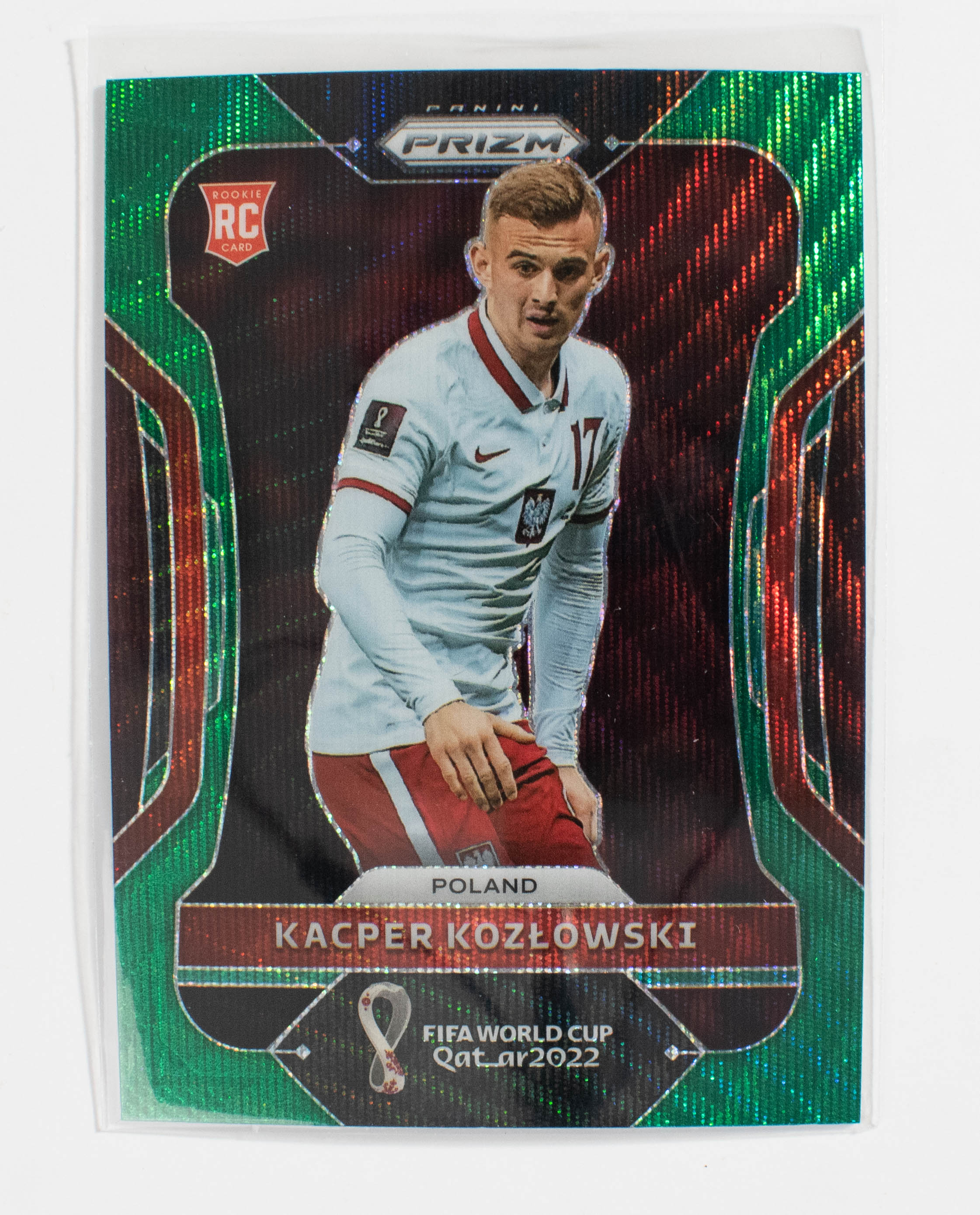 2022 Panini Prizm FIFA World Cup Green Wave 167 Kacper Kozlowski
