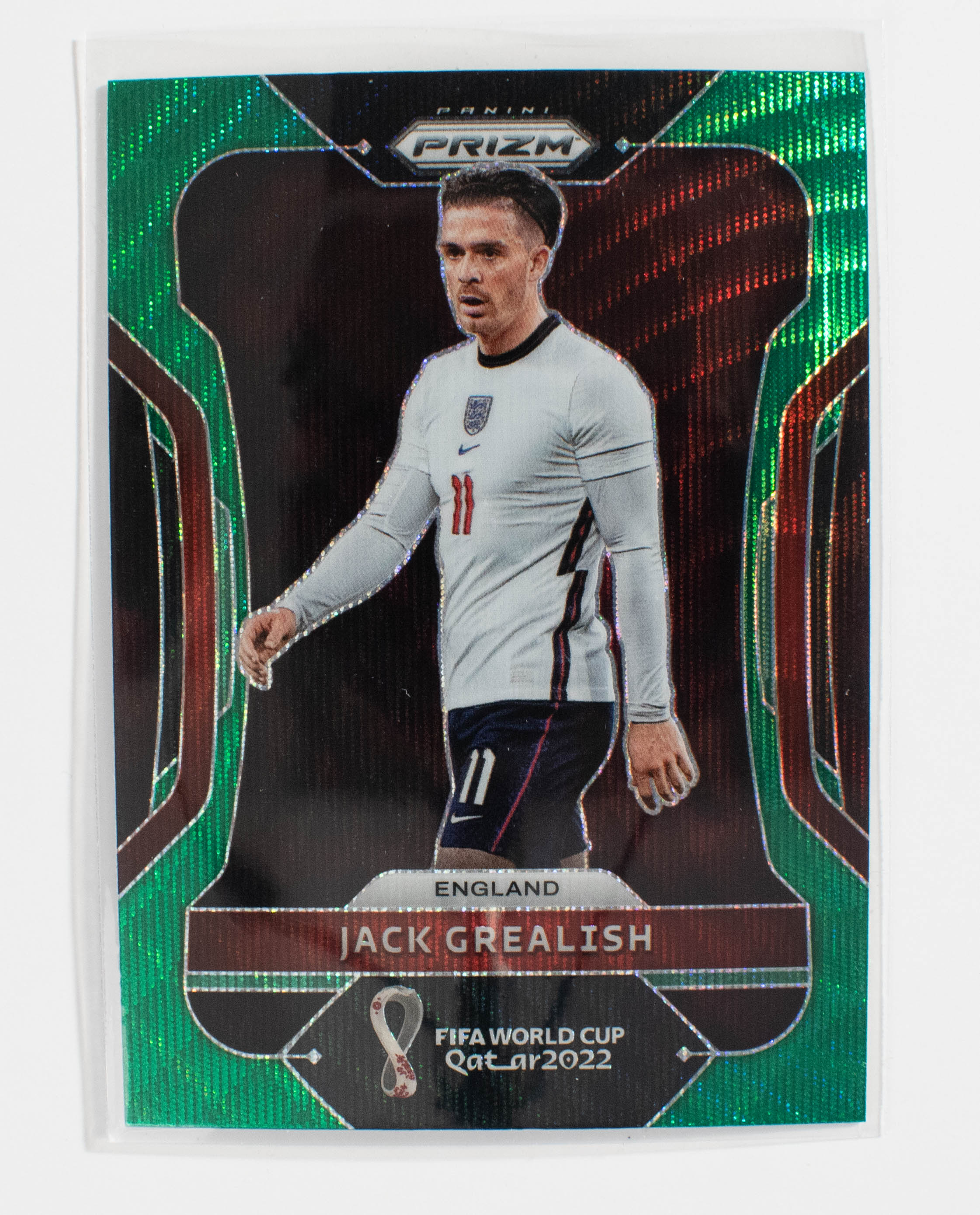 2022 Panini Prizm FIFA World Cup Green Wave 87 Jack Grealish